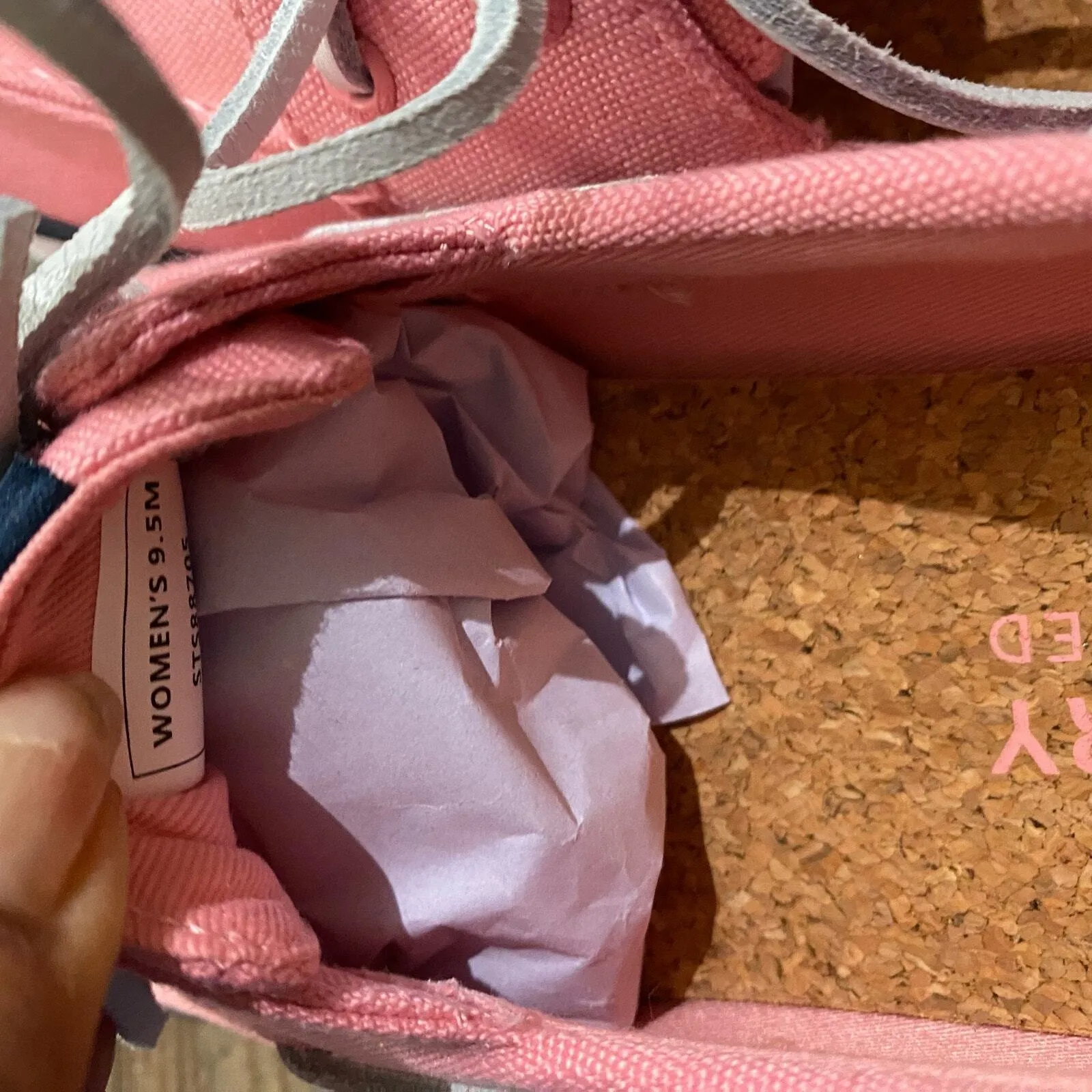 Sperry sz 9.5 pink Womens Bahama 2.0 lace up‎ vacation minimalist loafers NWT - Image 5