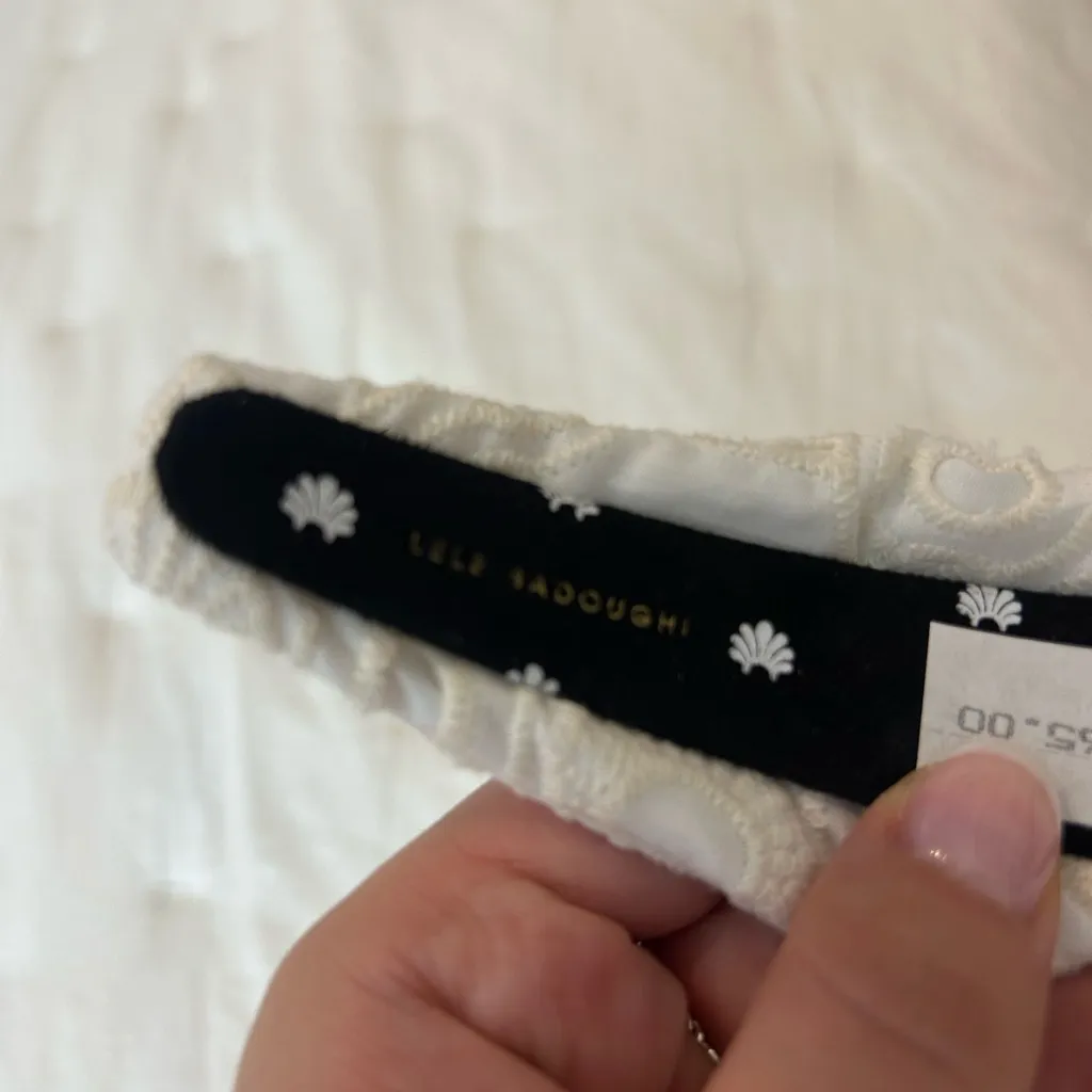 Lele Sadoughi Knotted Eyelet Headband - Image 4