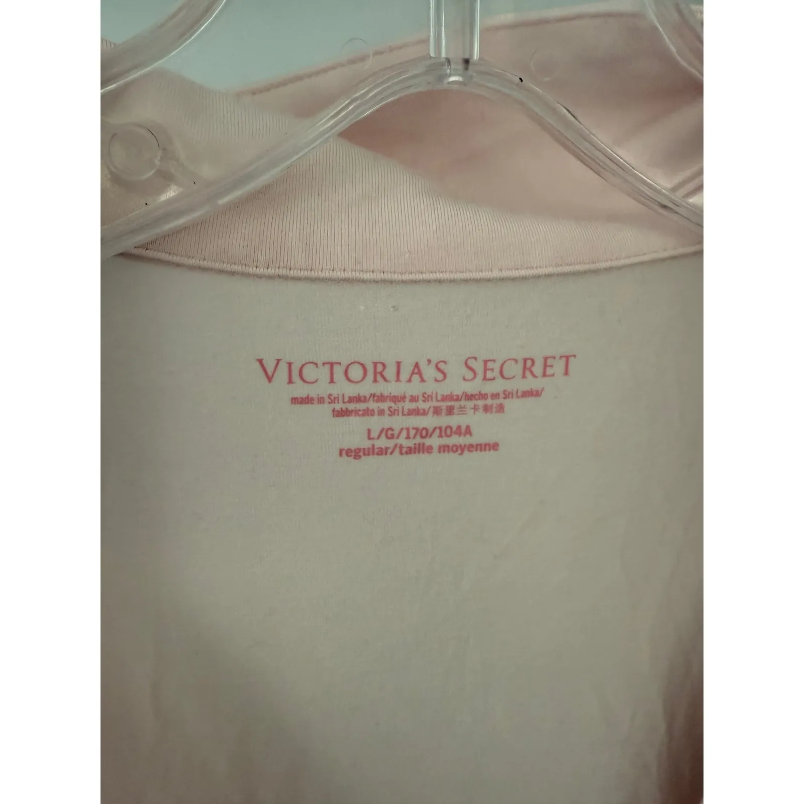 Victoria's Secret Pink Modal ‎ Lace Pajama Set Long Sleeve Pants L - Image 3