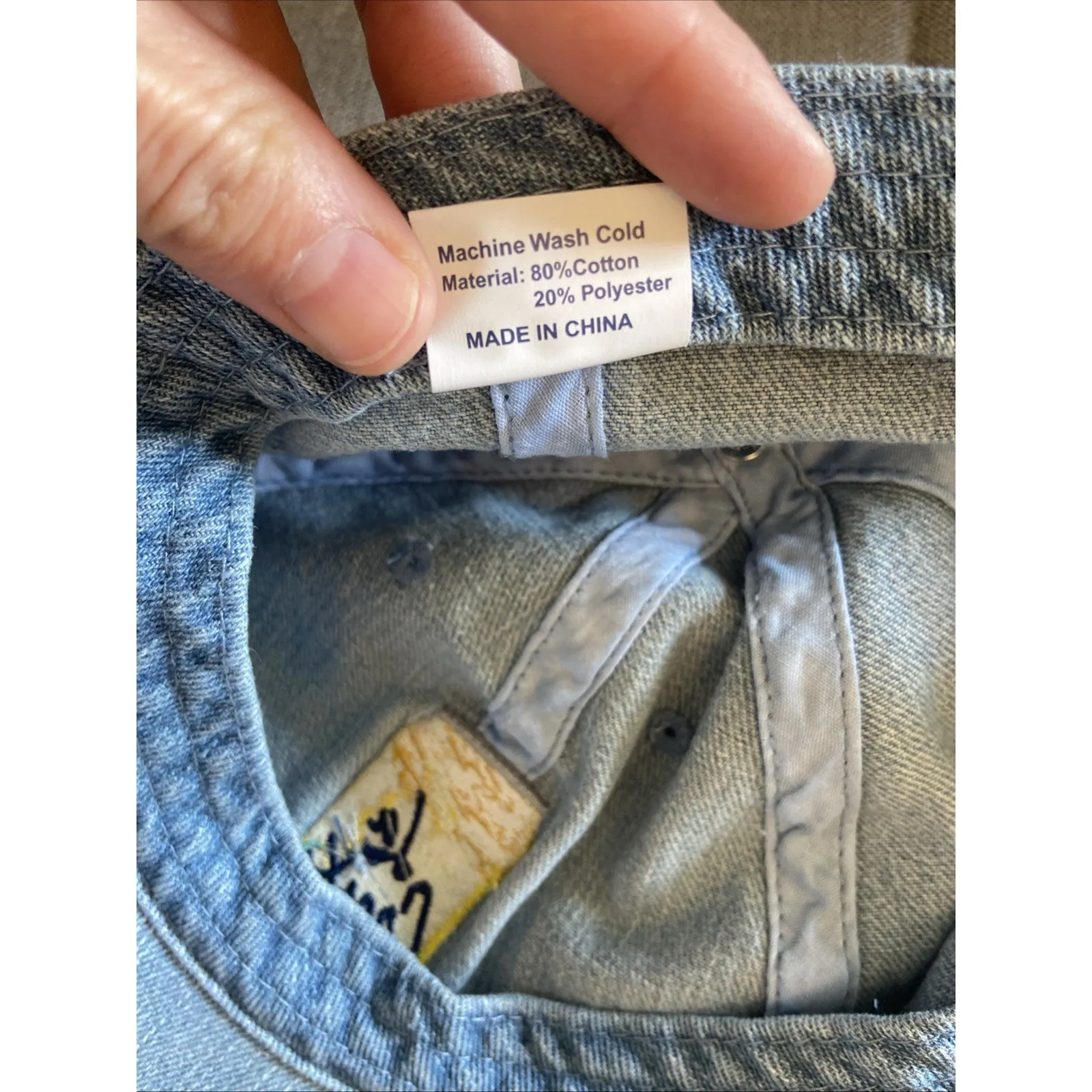 La Croix Patch Blue Denim Hat Baseball Cap Adjustable Strap Back #LiveLaCroix‎ - Image 11