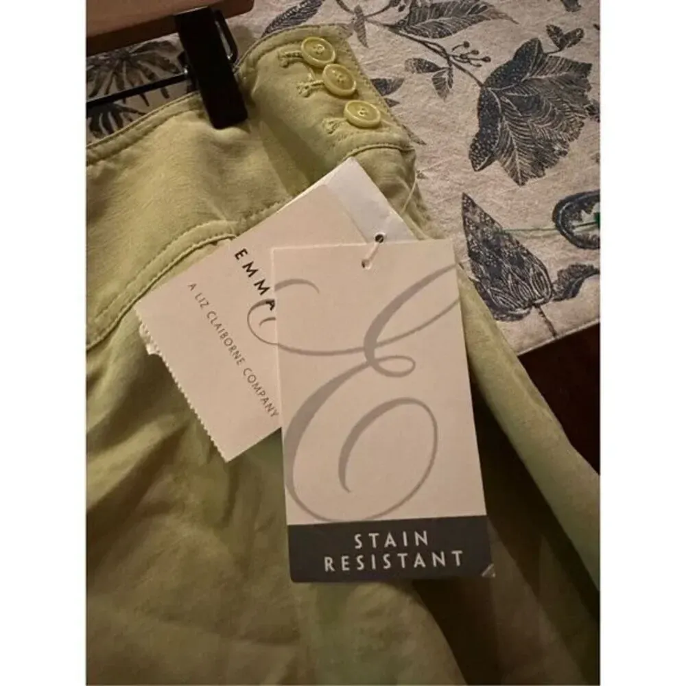 I Emma James Pleated Midi Skirt Size 14 NWT Green‎ - Image 3