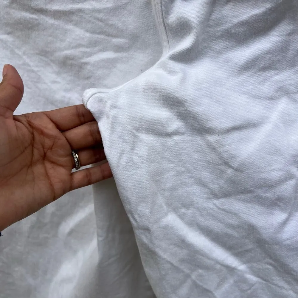 NYDJ Wide Leg Denim Pedal Pusher Capri Pants Optic White Size 16 EUC - Image 9