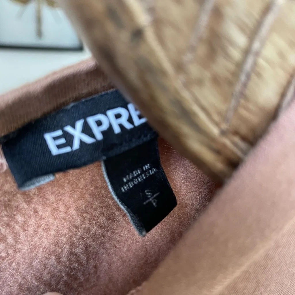 Express Cap Sleeve Lounge Jumpsuit Tan S - Image 7