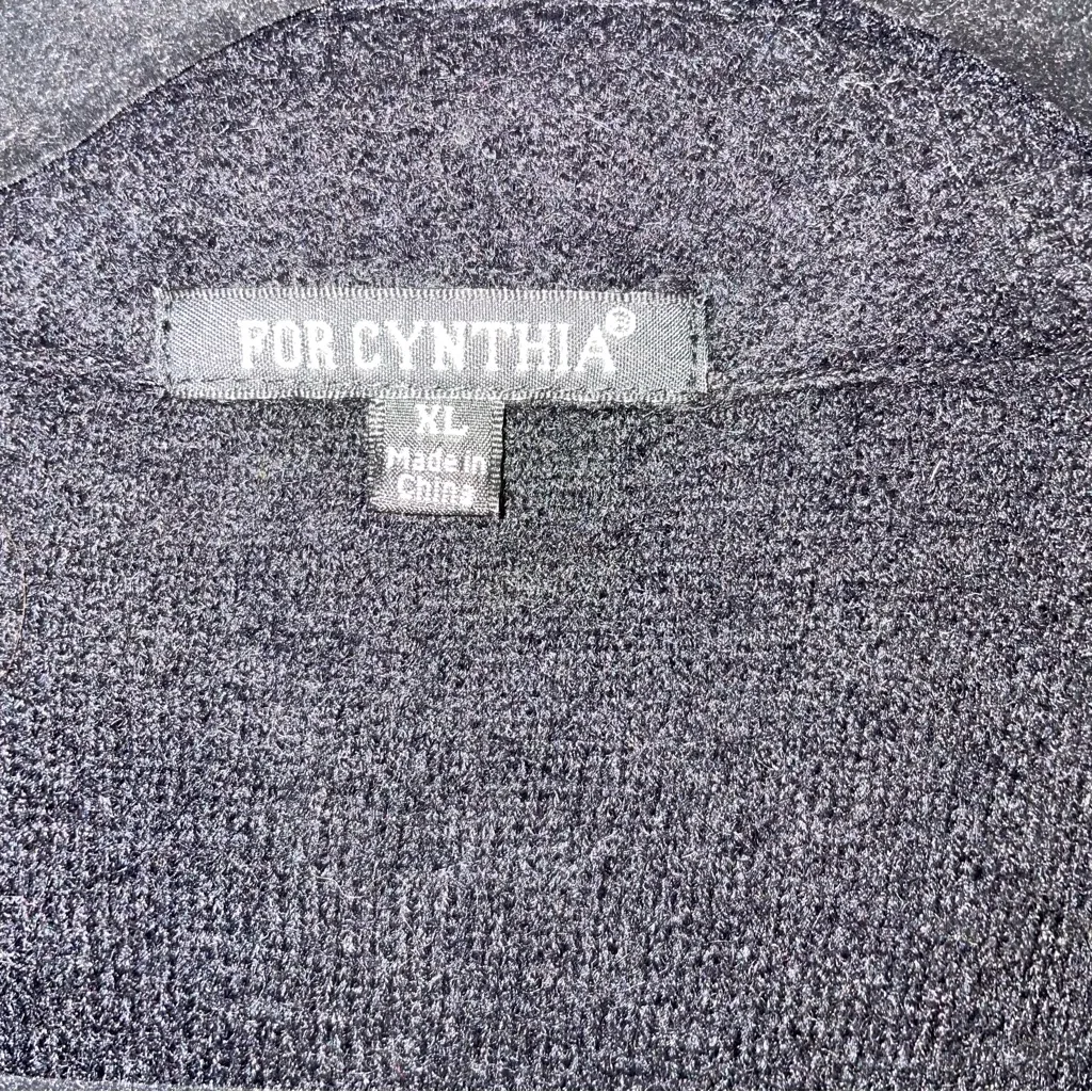 For Cynthia Wool Moto Jacket Women XL Edgy Grunge Steampunk Goth Minimalist - Image 4