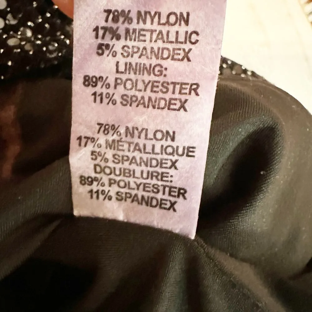 Ramy Brook Avianna Ruched Mini Night Out Party Dress Size 8 Black Sparkle - Image 9