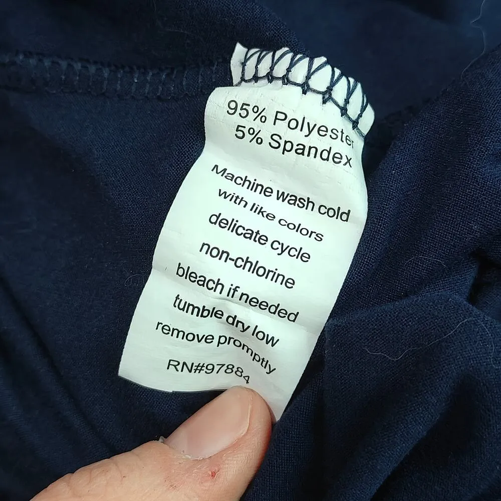 Tart Intimates Brushed Poly Navy Pajama Set Womens Small Blue - Image 8