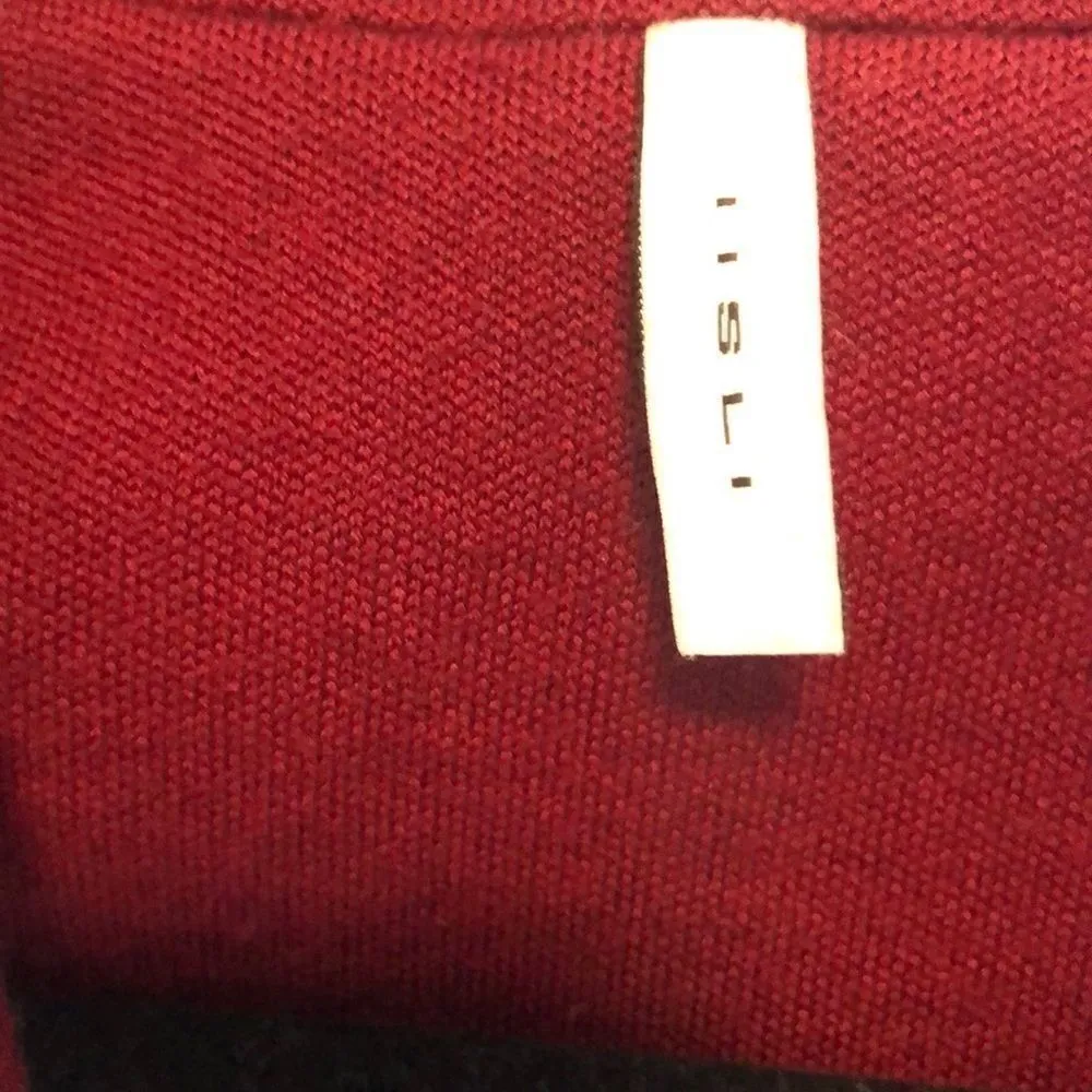 Iisli Maroon Wool One Button Blazer - Image 2