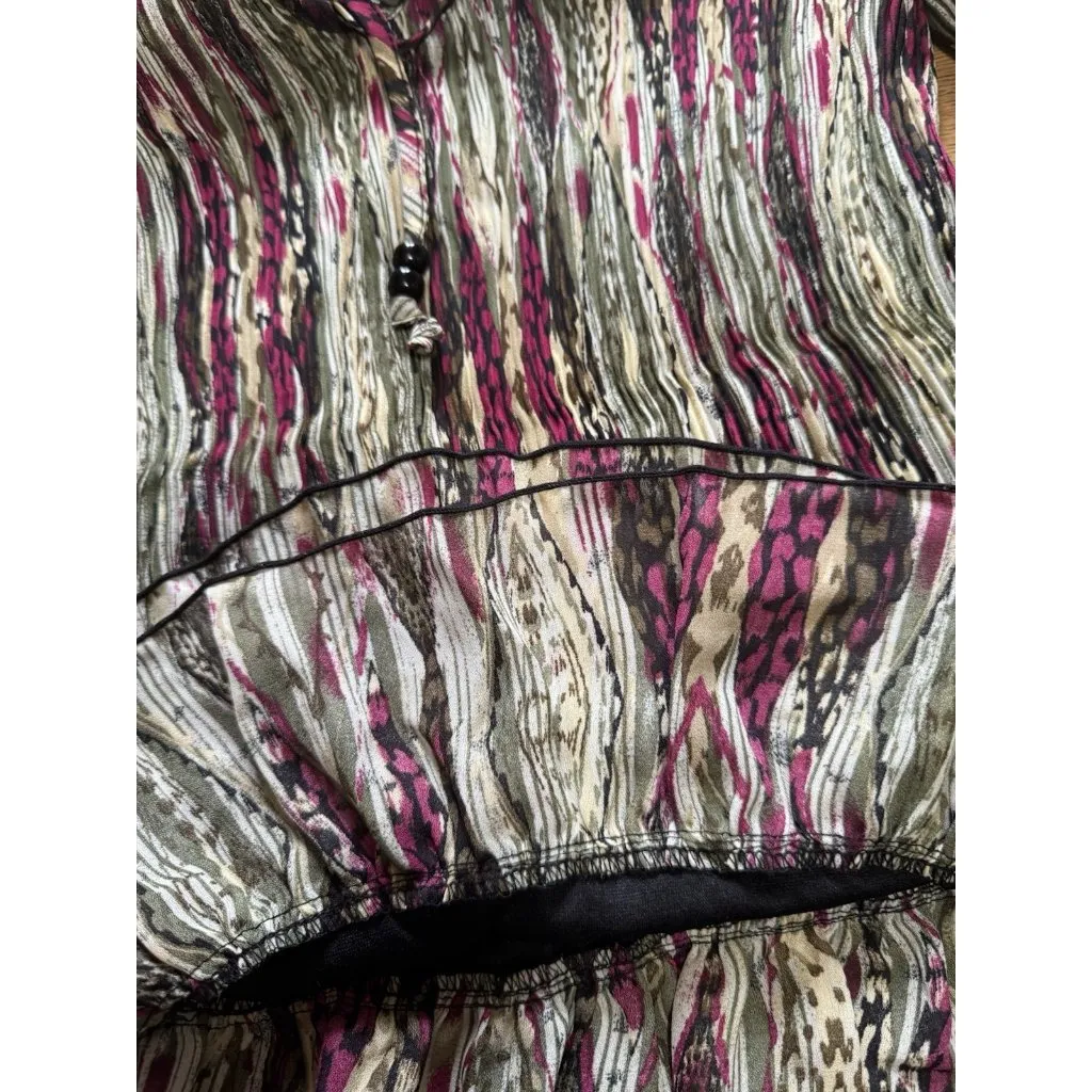 Christopher Banks Top Women Size Large Polyester Stretch Colorful Office Teacher - Image 8