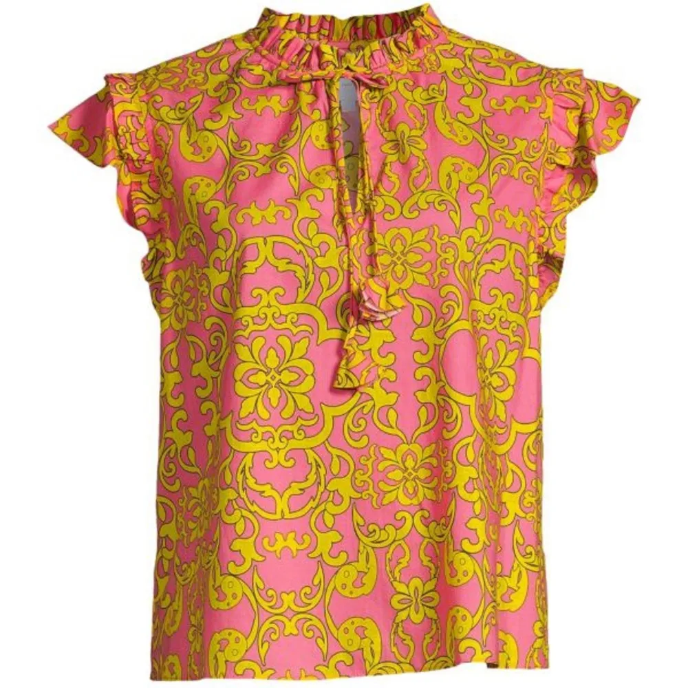 NWT MISA LOS ANGELES Basia Paisley Keyhole Top In Color Flra  Splendido - Image 4