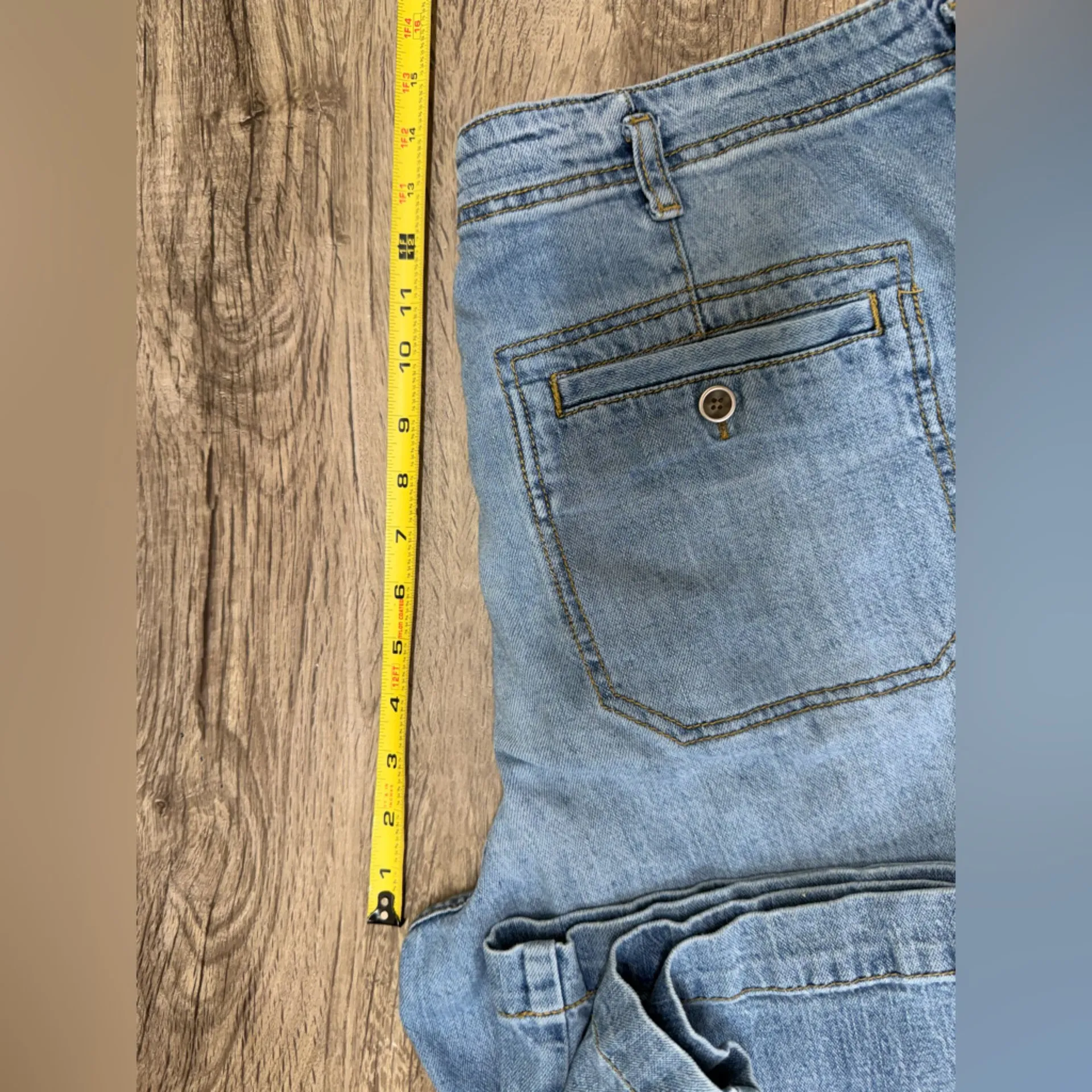 Anthropologie Pilcro High Rise Pleated Wide Leg Trouser Jean Size 32 - Image 6