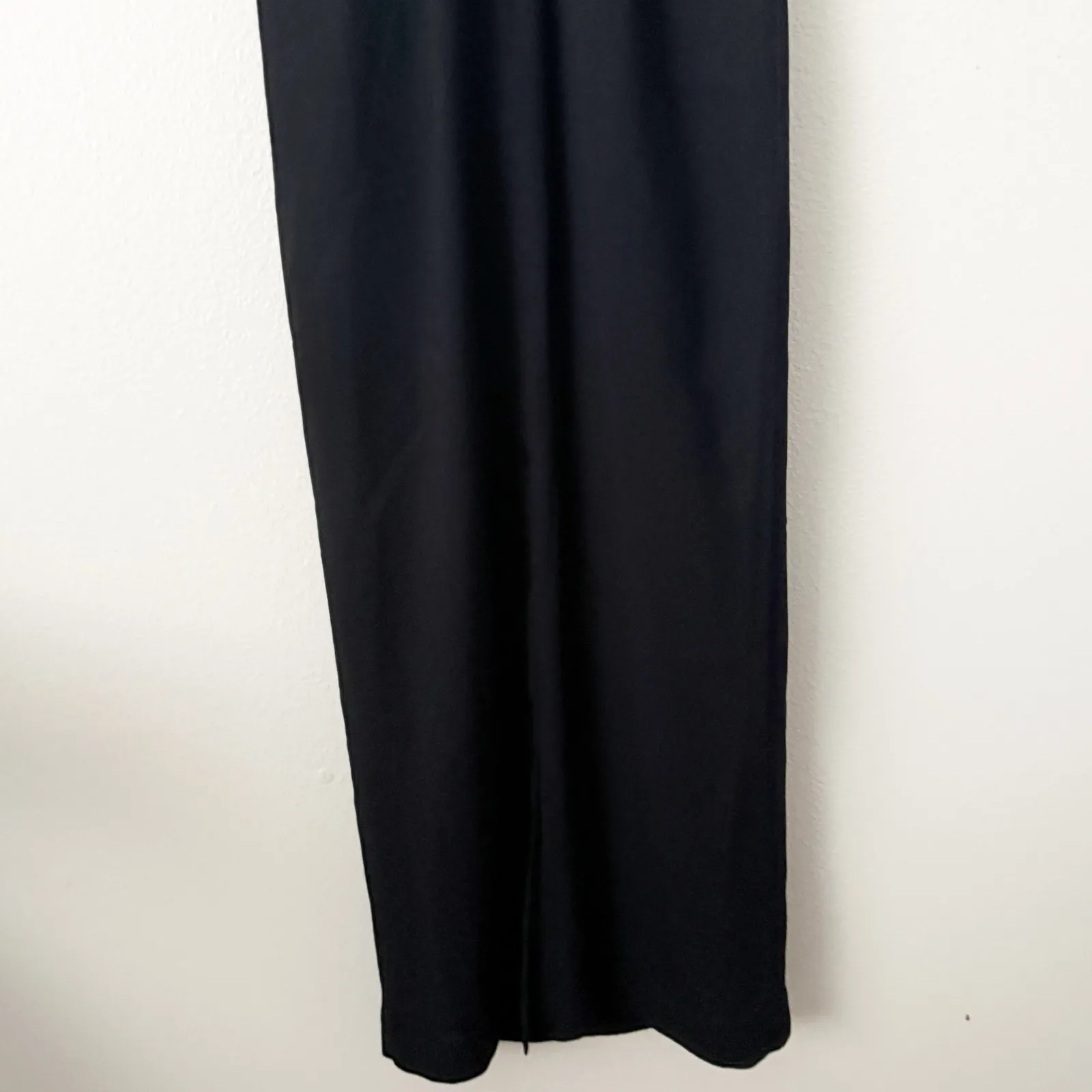 CYNTHIA ROWLEY | Black Maxi Formal Dress Satin Edge Sleeveless Long | Size 10 - Image 4