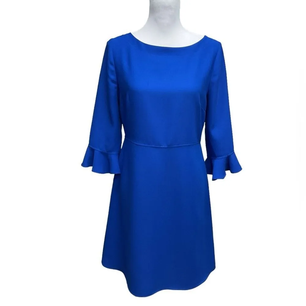 Banana Republic Flutter-Sleeve Sapphire Blue Mini Dress‎ Size 6 - Image 2