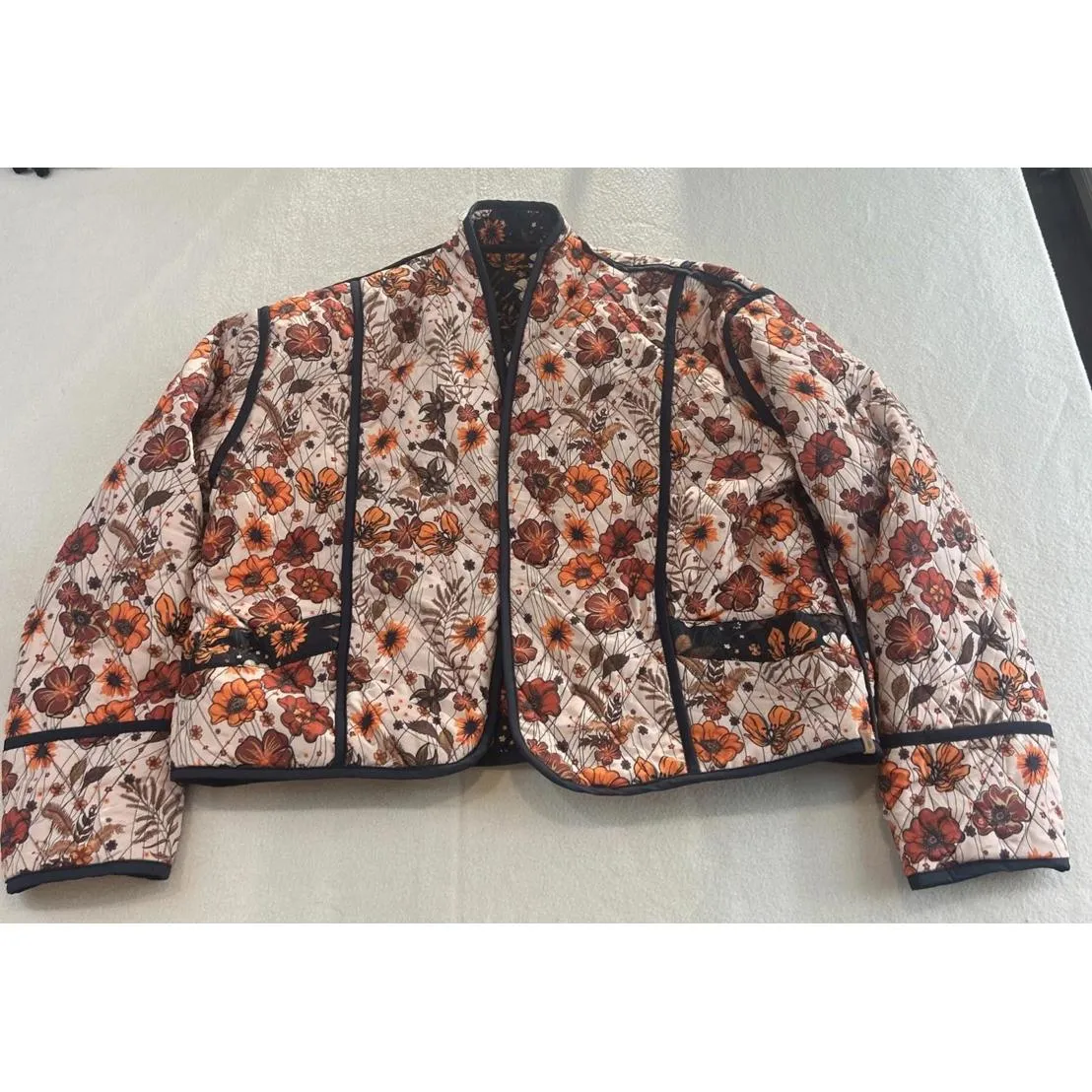 The Simply Southern Reversible Bomber Flower Autumn Boho XL - Image 3