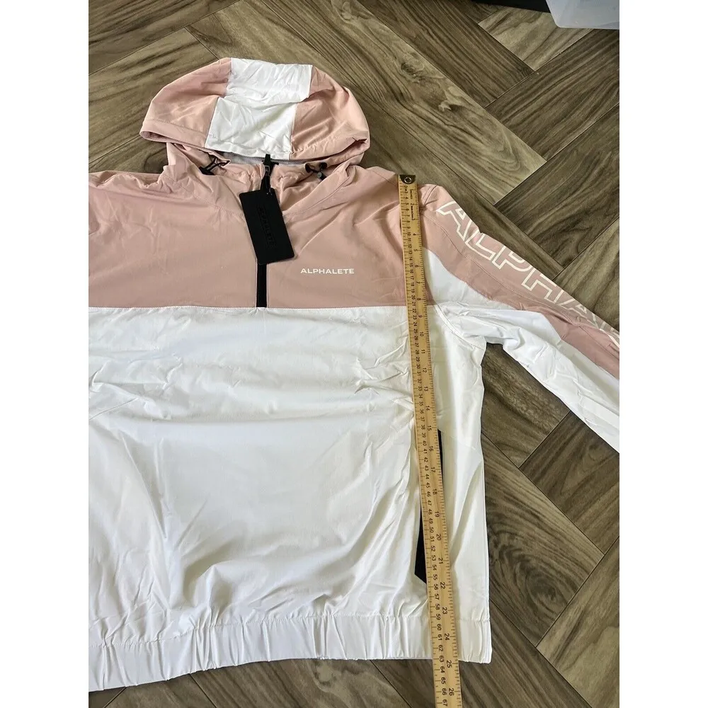 ALPHALETE Women’s EXP Tech Windbreaker- Himalayan Pink, Size Large - Image 6