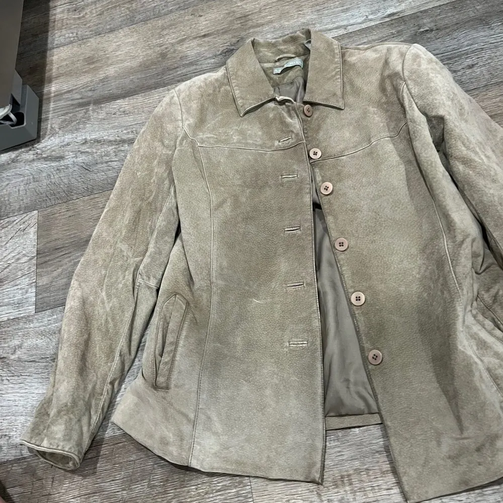 Kate hill medium leather Elegant Tan Women's Jacket - Image 2