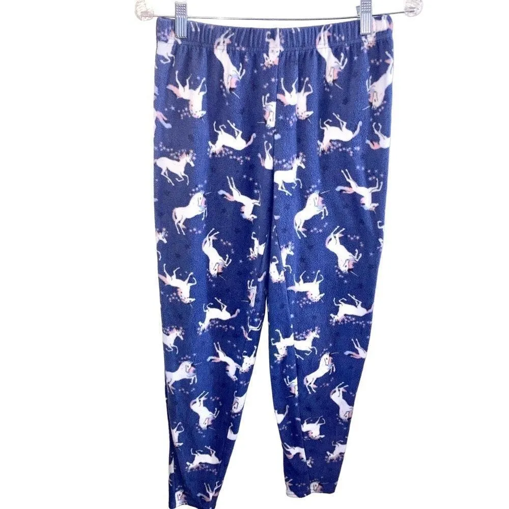 2Pc Matching Set Unicorn Pajamas Pants Sweater Fleece Soft Sleepwear Sleep Loung - Image 2