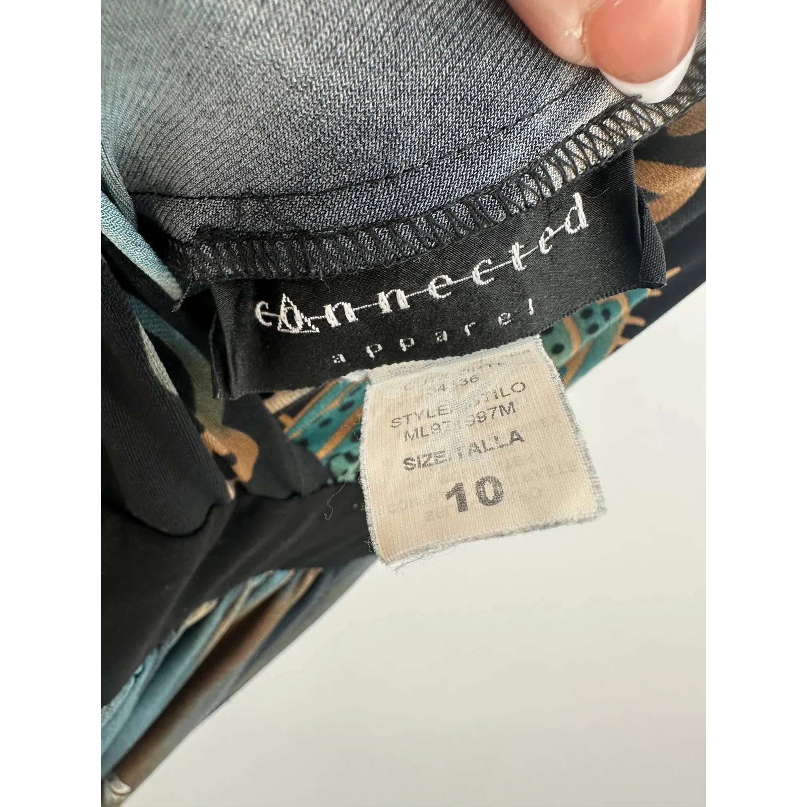 Y2K Babydoll Midi Dress Size 10 Vtg Dark Romantic Whimsigoth Forest Fairy Belt - Image 6