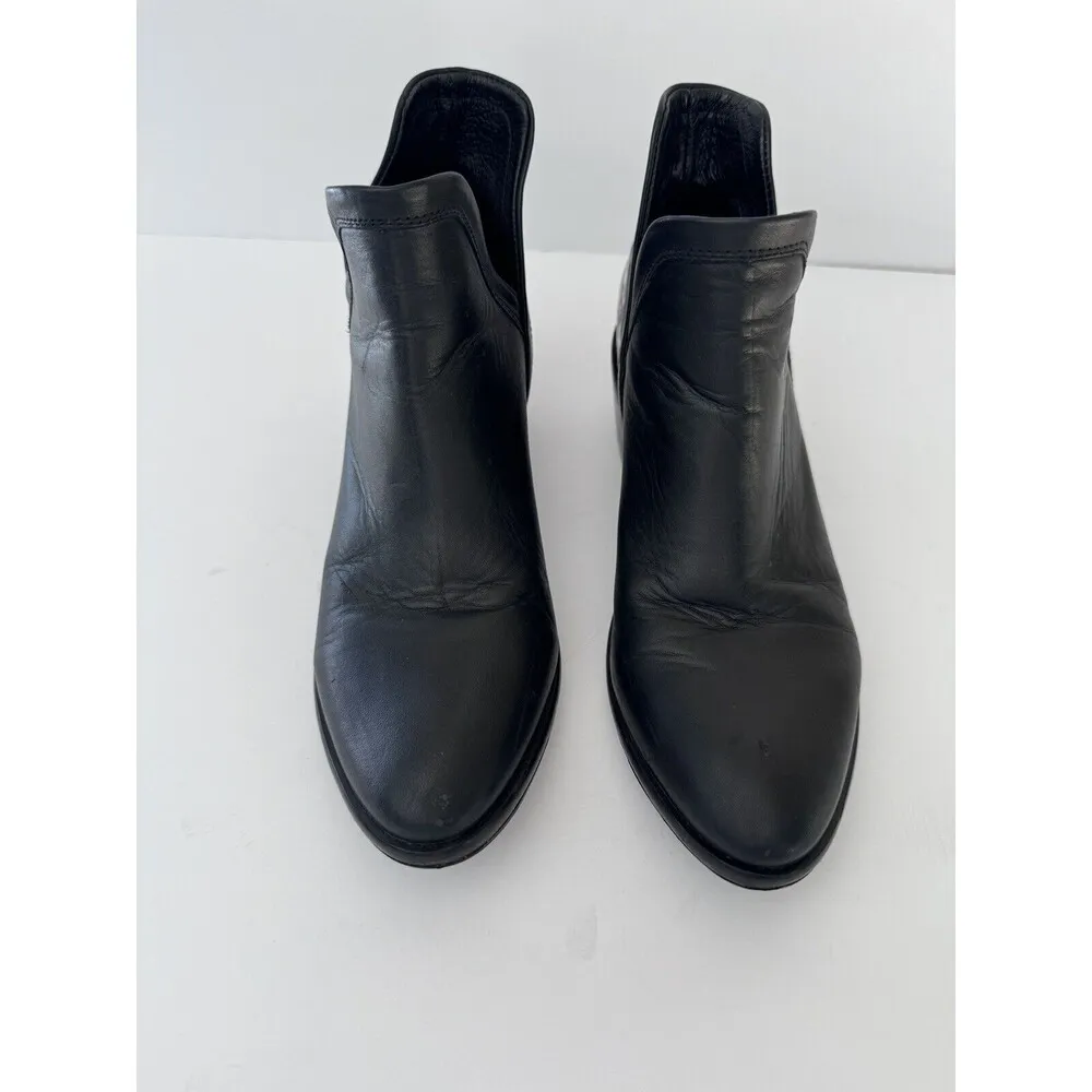 Bala Di Gala Black Leather Floral Flower Booties Boots Women’s Size 7 Mexico - Image 3