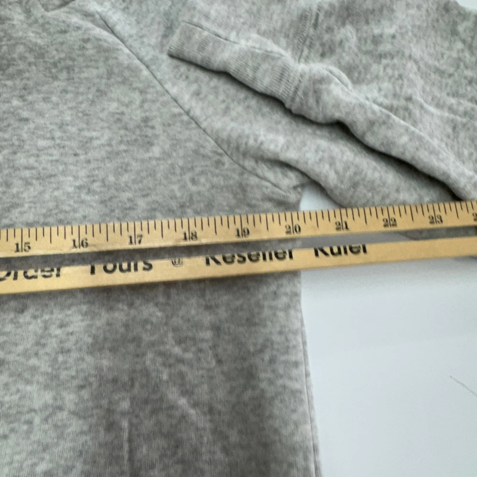 J.Crew Sweater Womens Small Grey‎ Wide Button Collar Sweatshirt Cloudspun Fleece - Image 9