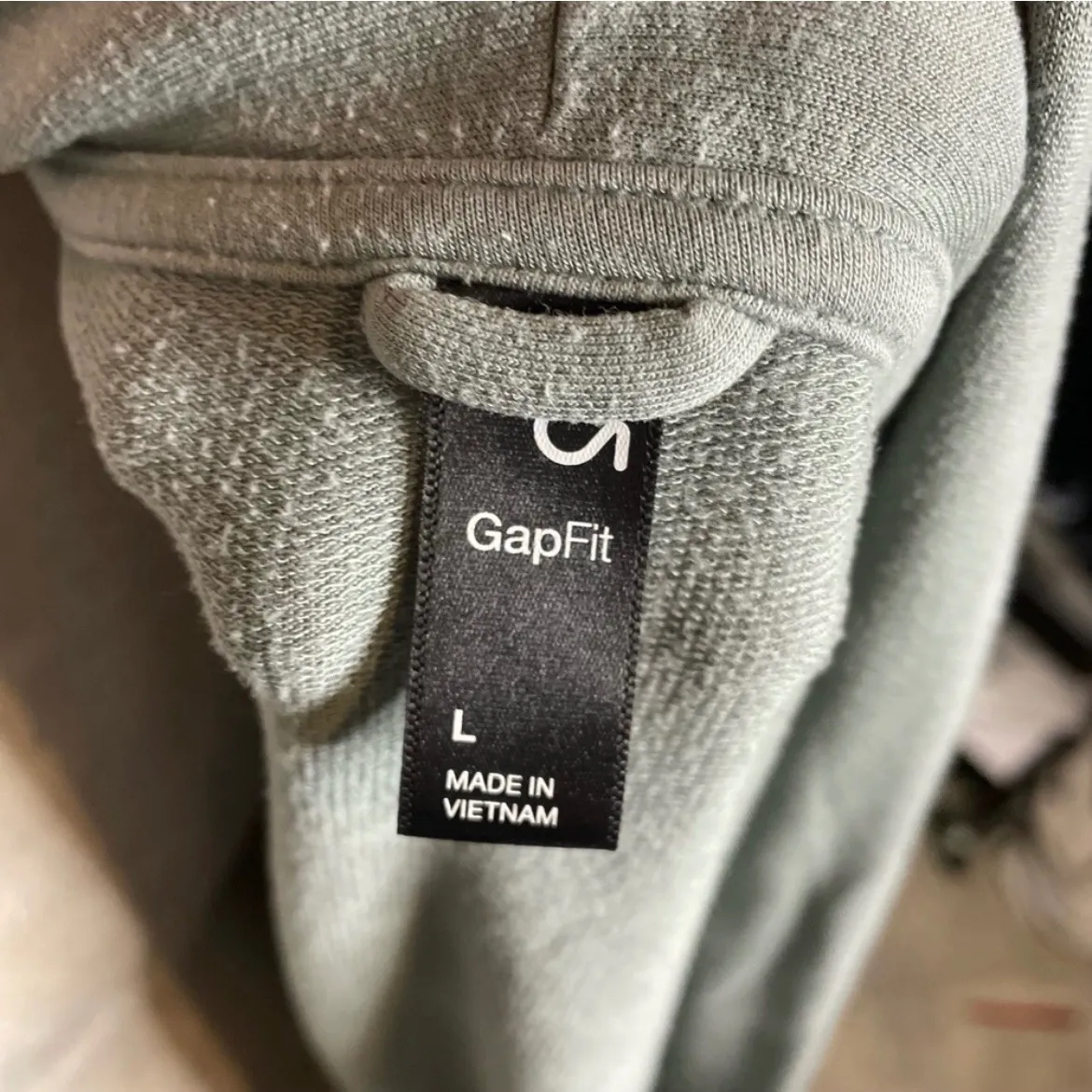 GapFit Women's Light Blue Long Sleeve Open Front Cardigan Sweater Size L Green Size L - Image 4