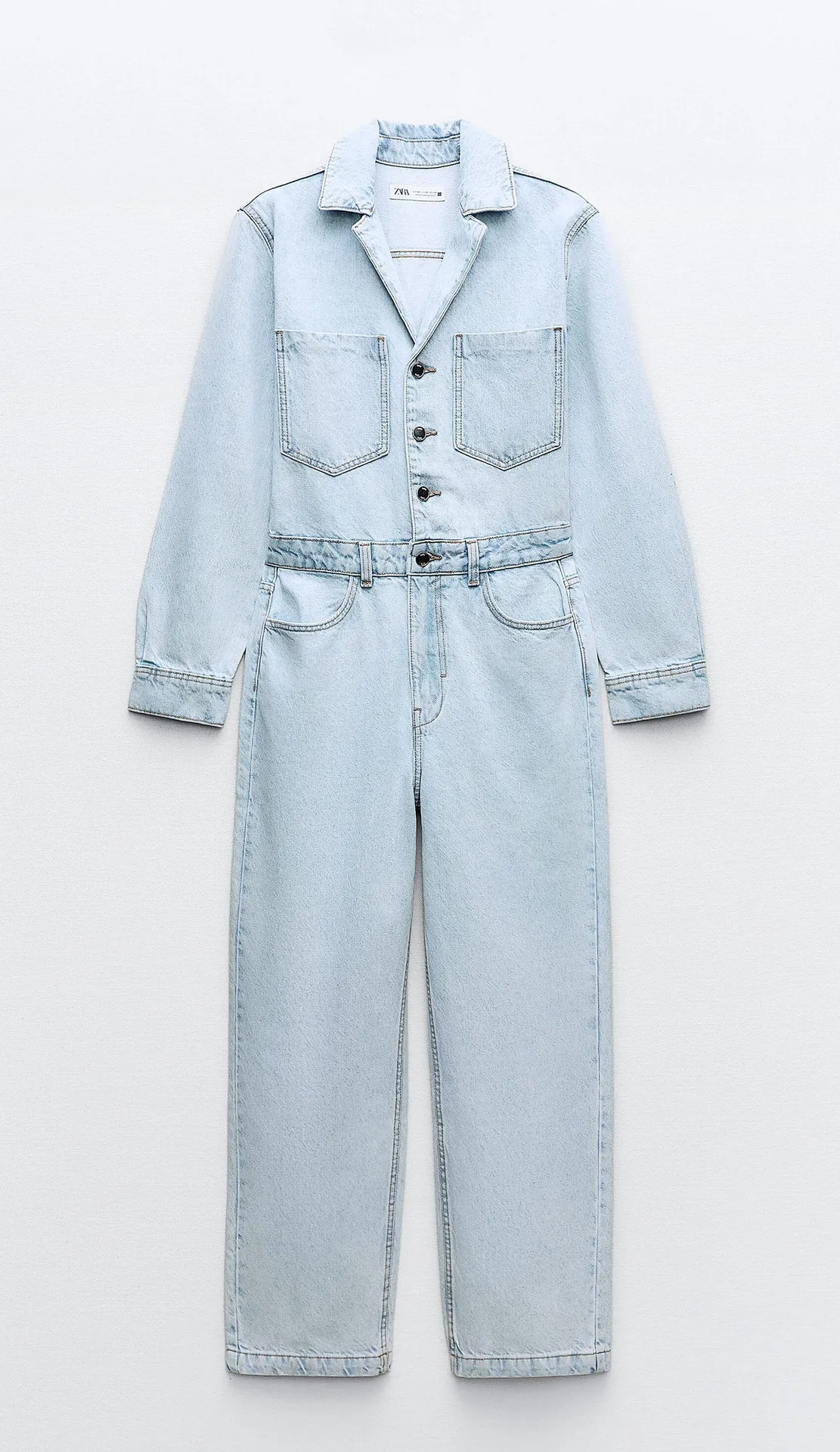 jumpsuit romper onesie denim jeans light blue - Image 6