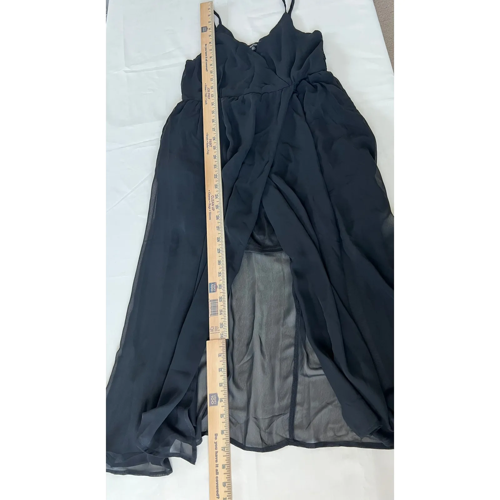 Amellia dress women’s size medium black flowy adjustable strap with pockets - Image 8