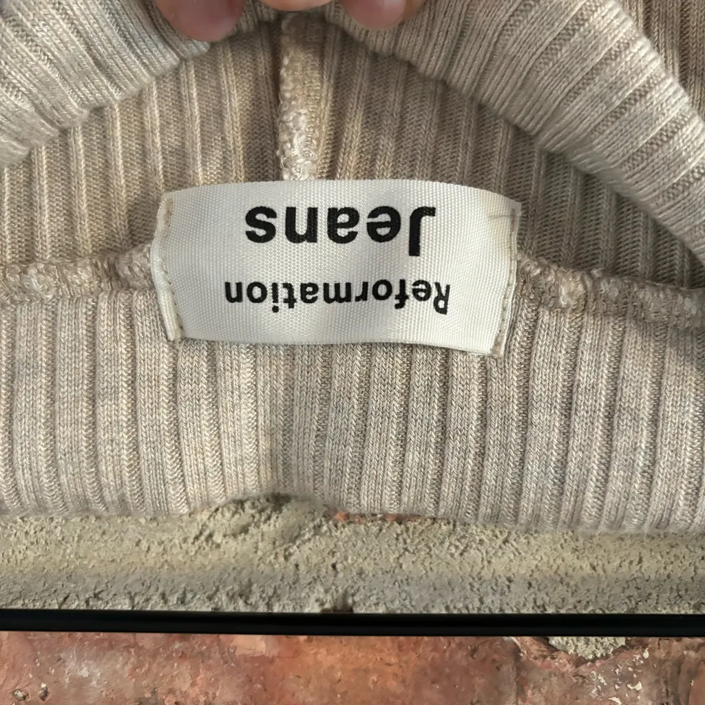 Reformation Carmel Two Piece Ribbed Lounge Set, XS - Image 10