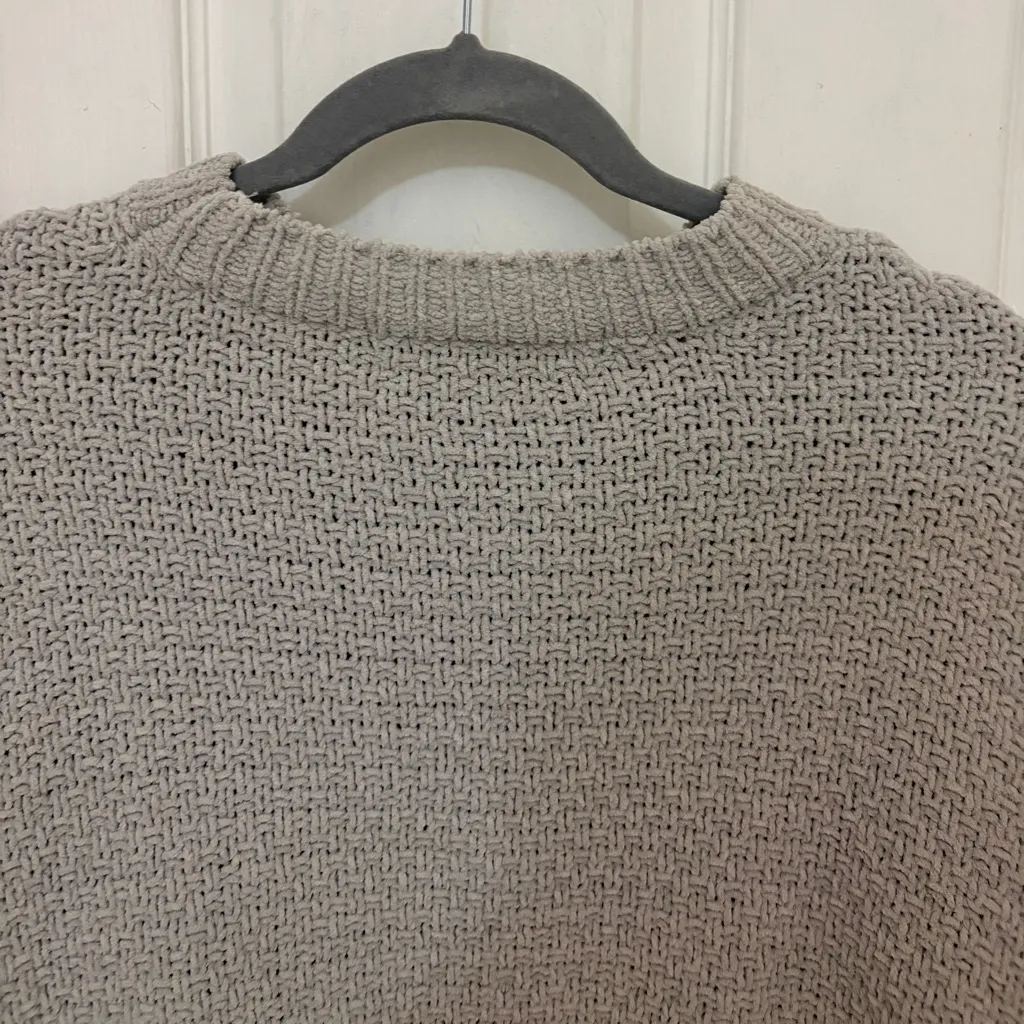 Hyfve Women’s Cableknit Balloon Sleeve Loose Fit Sweater in Grey - Image 6