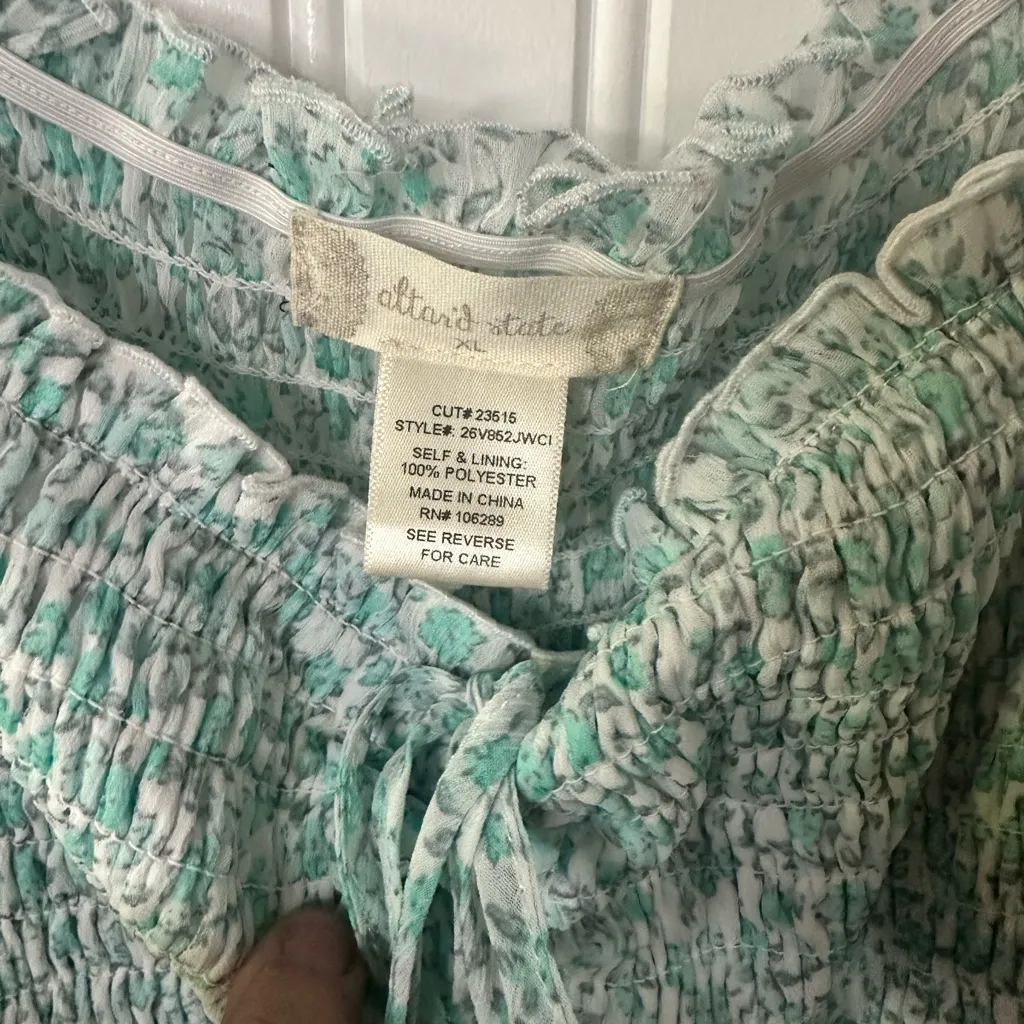 Altar'd State Mint Green Textured Dress - Image 2