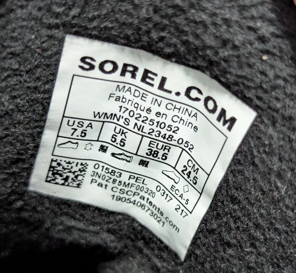 Sorel Slimpack Lace II Snow Boots Leather Winter Duck Lace Up Womens 7.5 Gorp - Image 7