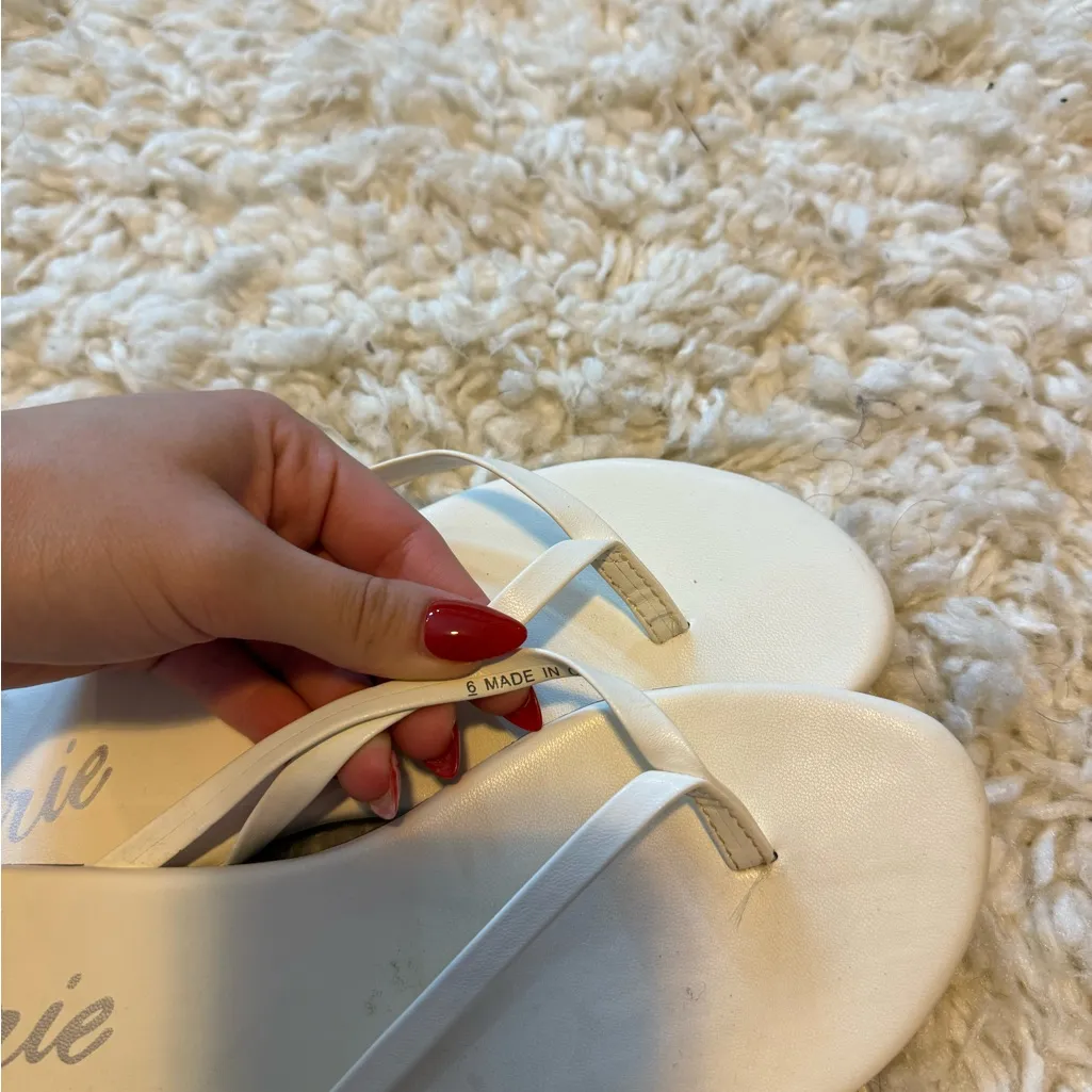 Aerie White Flip Flops for Women - Image 2