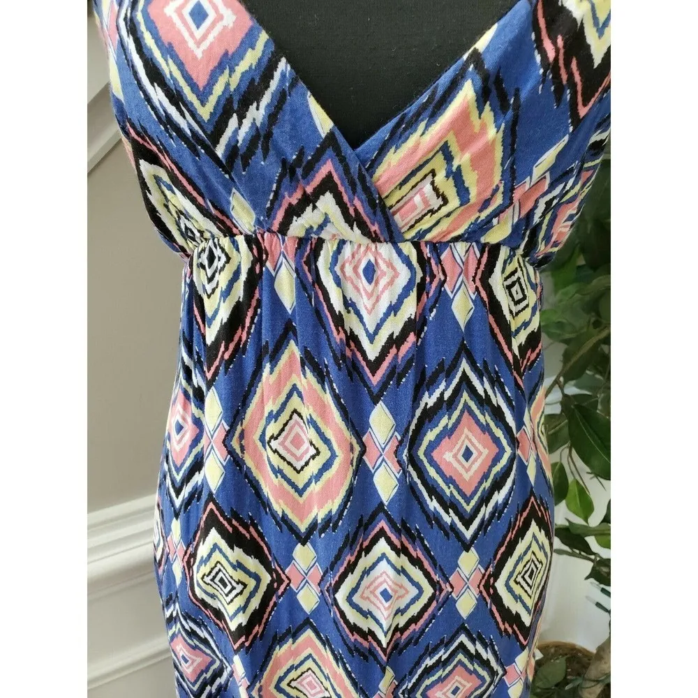 Macie Women's Multicolor 100% Rayon Sleeveless Strappy Long Maxi Dress Size M Size M - Image 3
