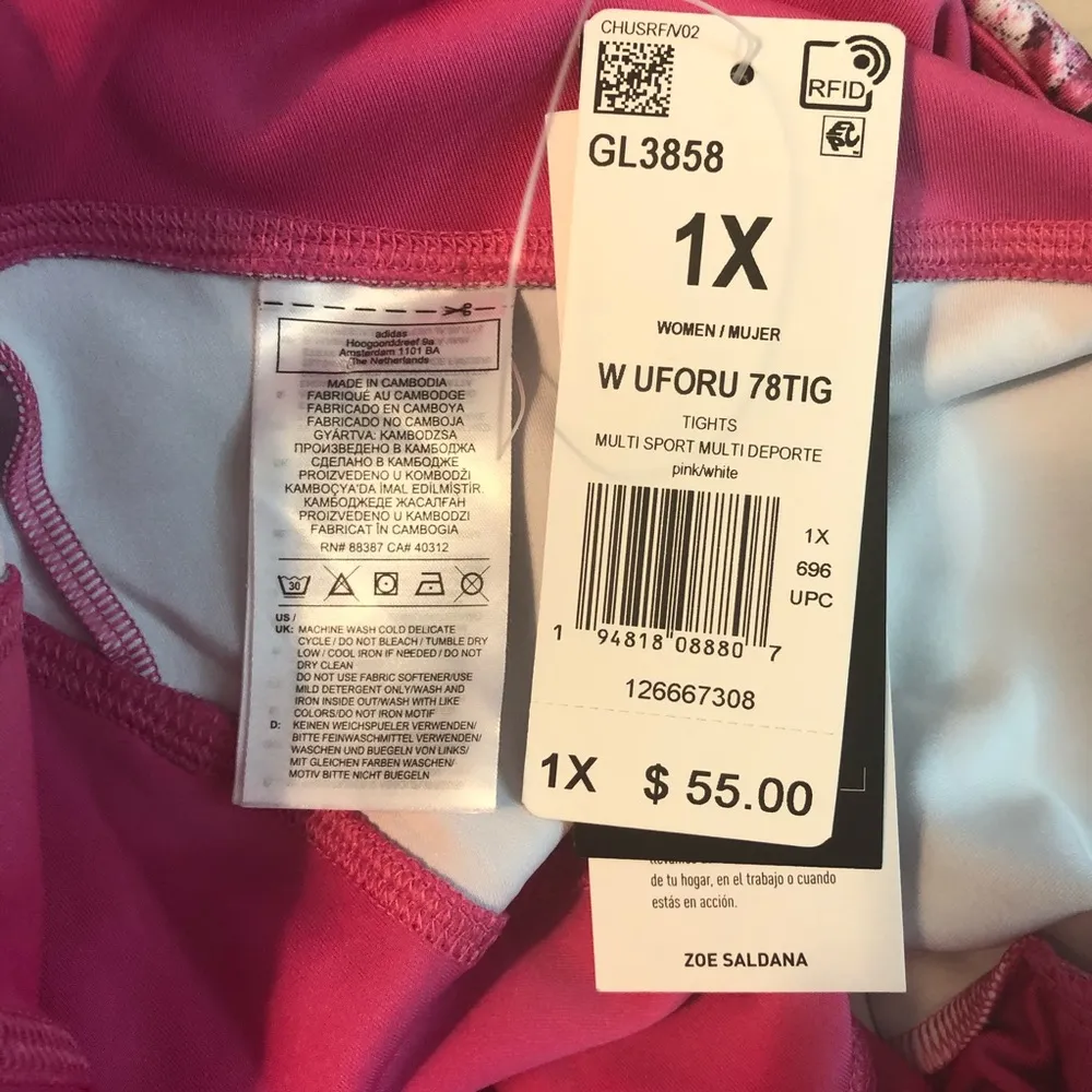 Adidas Zoe Saldana Leggings Women's High-Rise Primegreen Athletic Tights 1X NWT - Image 14