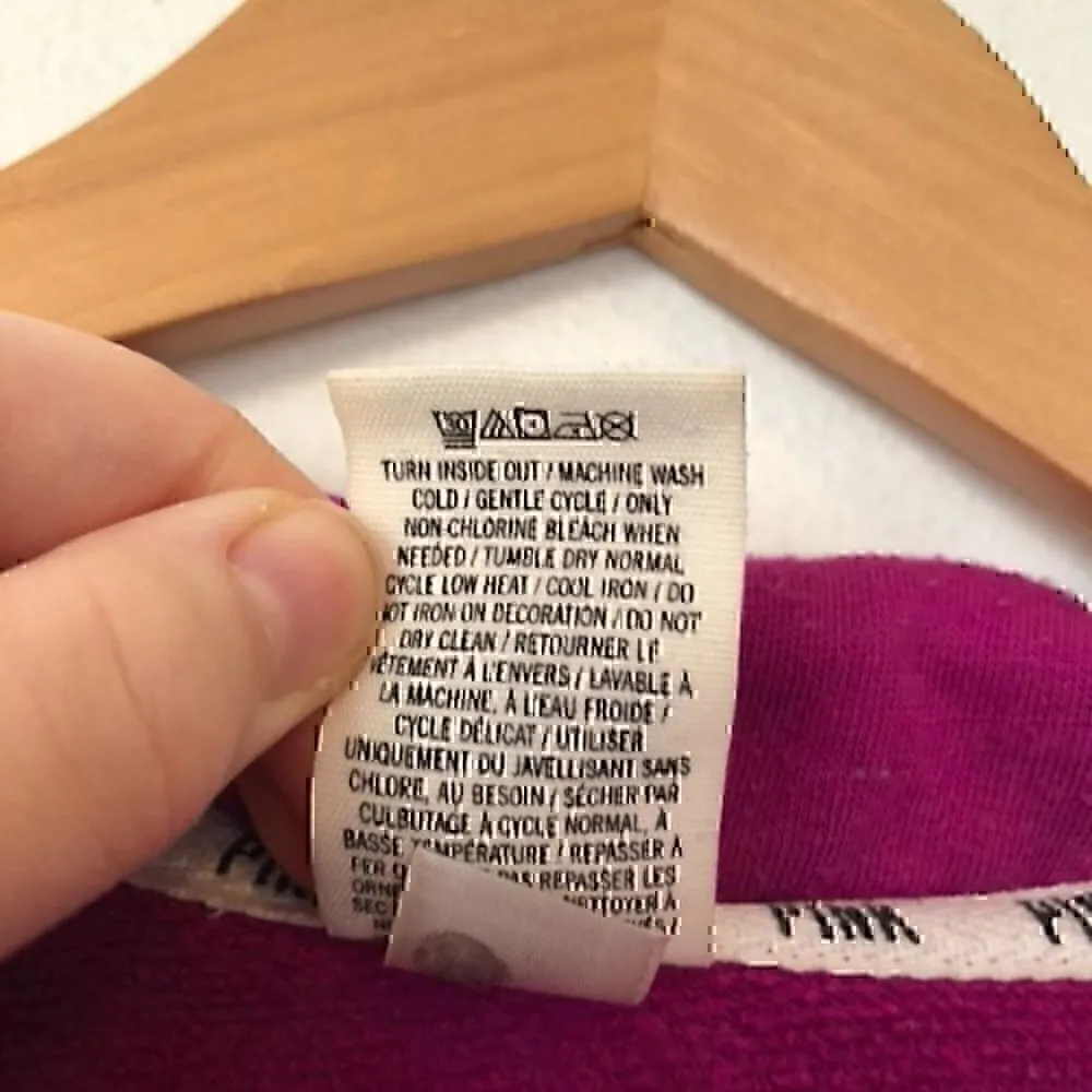 PINK VS VICTORIA'S SECRET Fuchsia Pink Purple 1/4 Zip Lightweight Pullover Small - Image 5