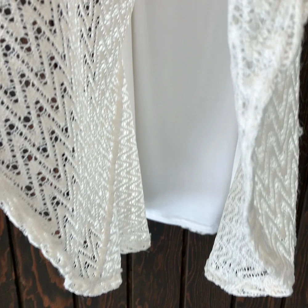 Love…ady short sleeves cream knit dress woman’s size  xtra small - Image 4