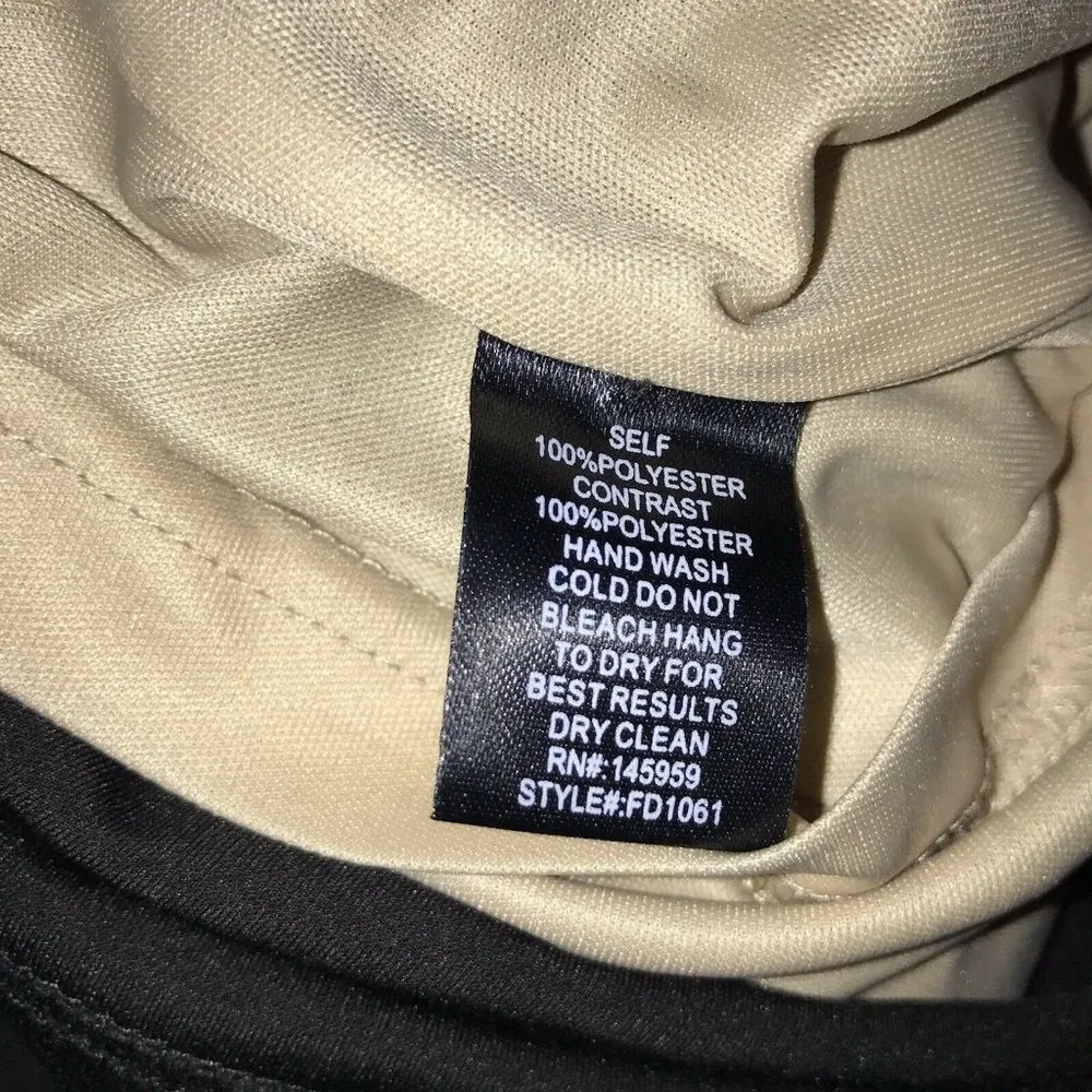 Dress Forum Womens Dress Black Size Medium 3/4 Sleeve Lace Shift New - Image 6