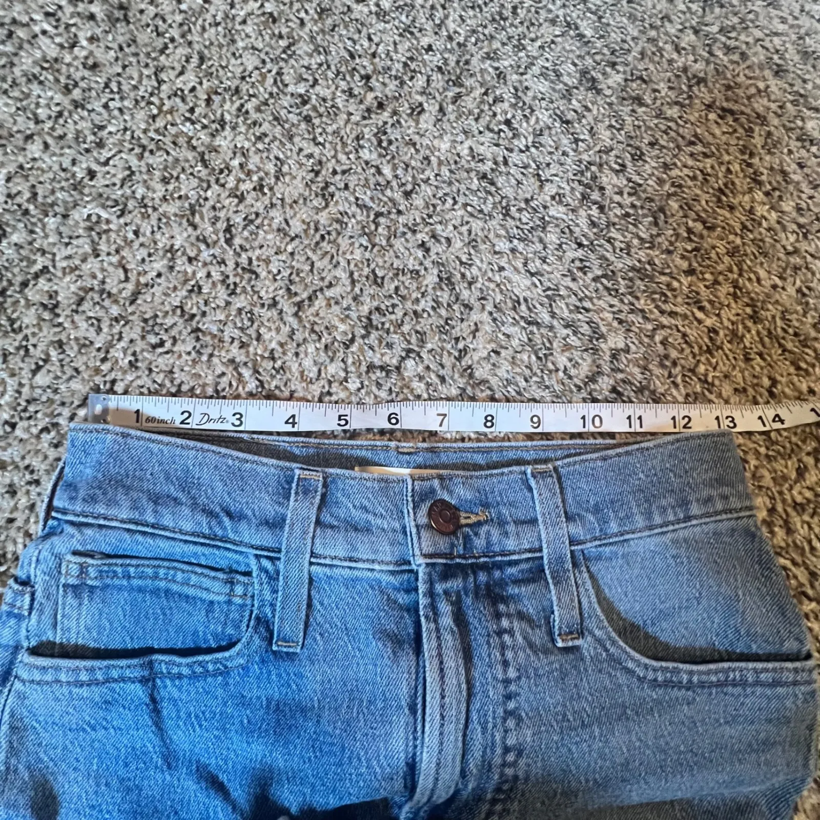 Madewell The Perfect Vintage Jean Light Wash Frayed Hem Cropped Bootcut Size 24 - Image 5