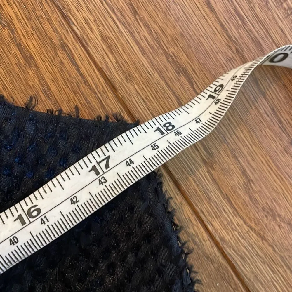 Max & Cleo black textured faux wrap dress  6 - Image 10