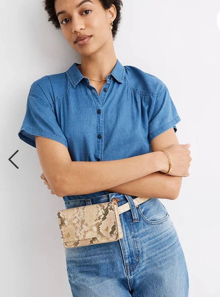 NWT The Leather Belt Bag: Snake Embossed Edition - Image 3