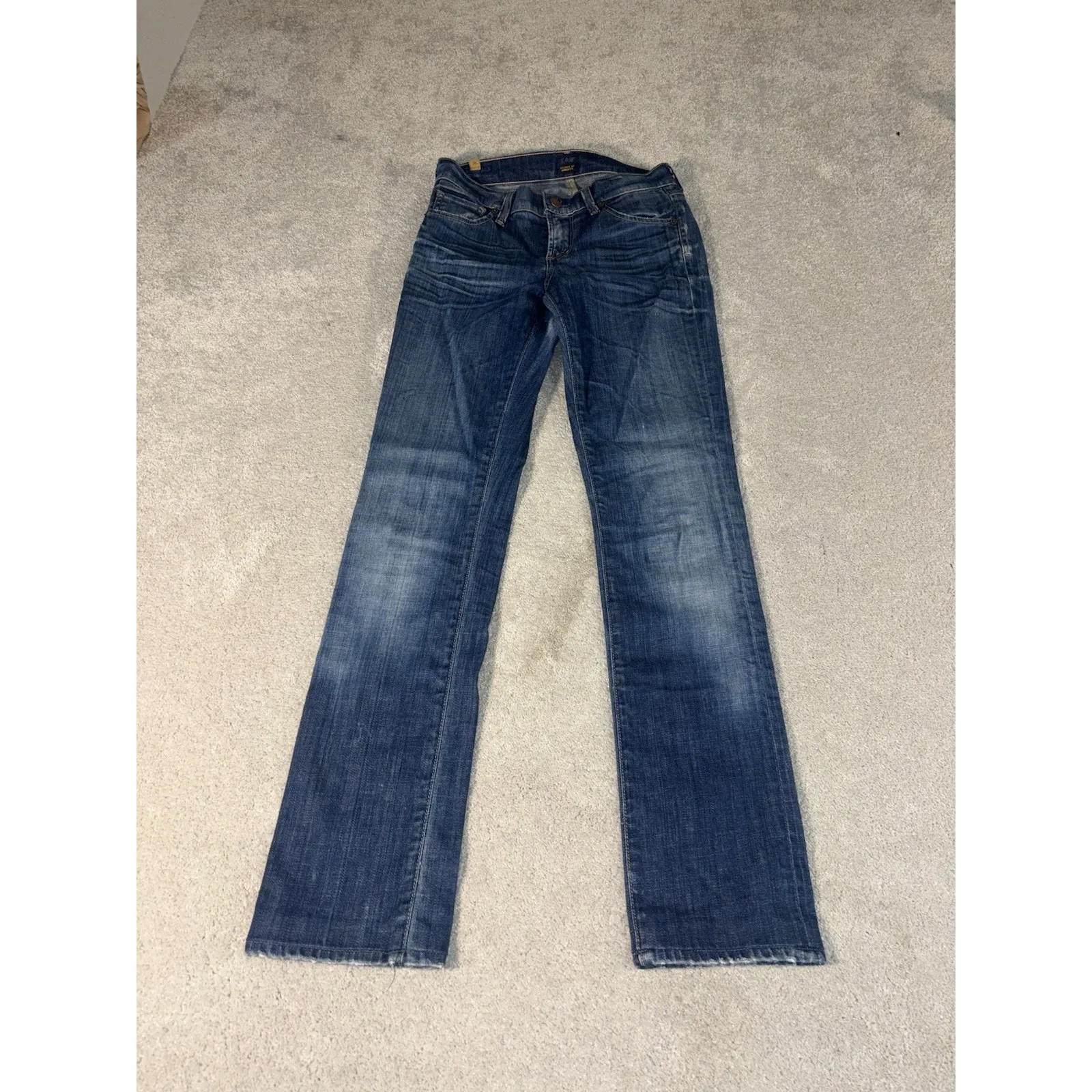 Citizens of Humanity Jeans Womens 25 Elson Medium Rise Straight Leg Blue‎ Denim - Image 4