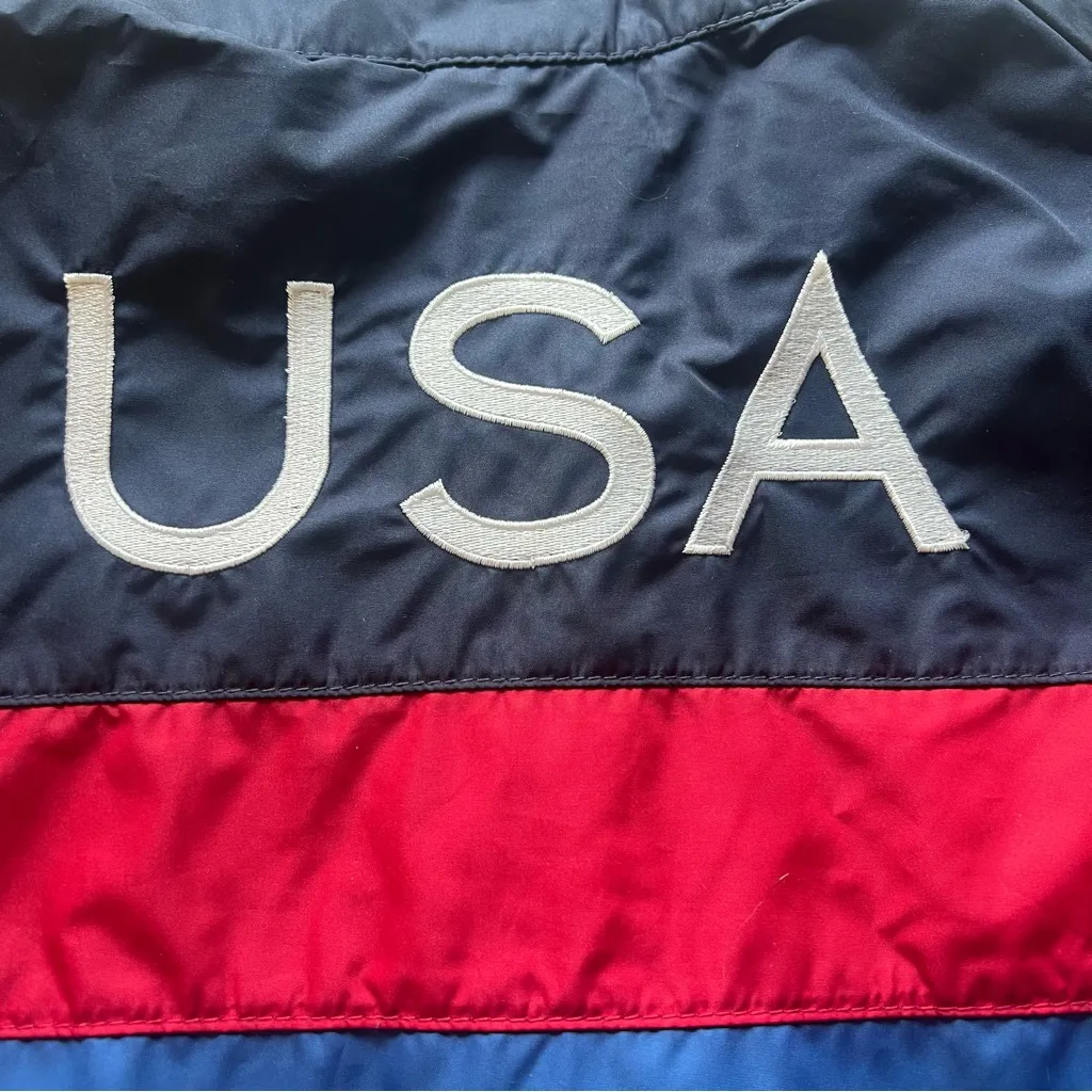 VTG NIKE Olympic Team USA‎ Womens Track Running Jacket Size Large Windbreaker - Image 11