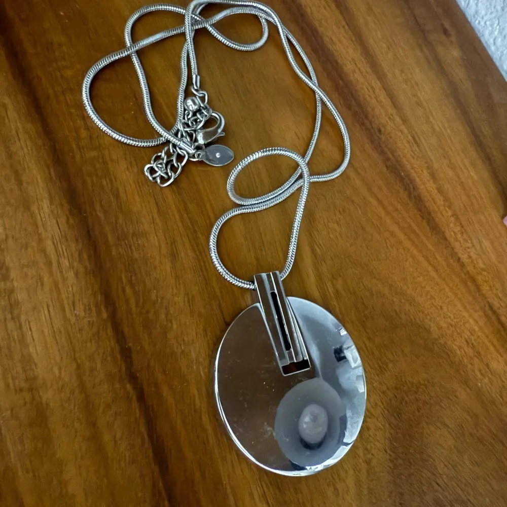 Chico's Black Pendant Necklace - Image 2