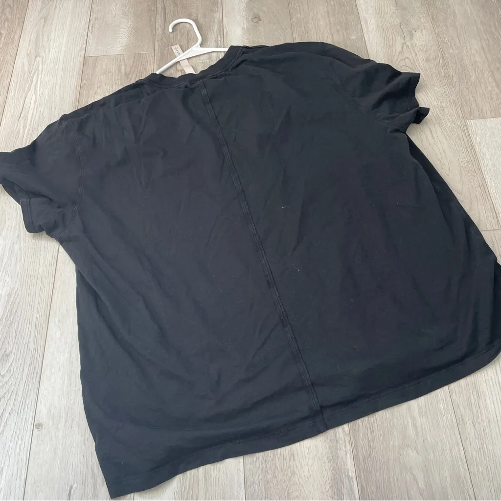 Lululemon Love Tshirt crewneck short sleeve pima womens Black (size 18) casual - Image 4