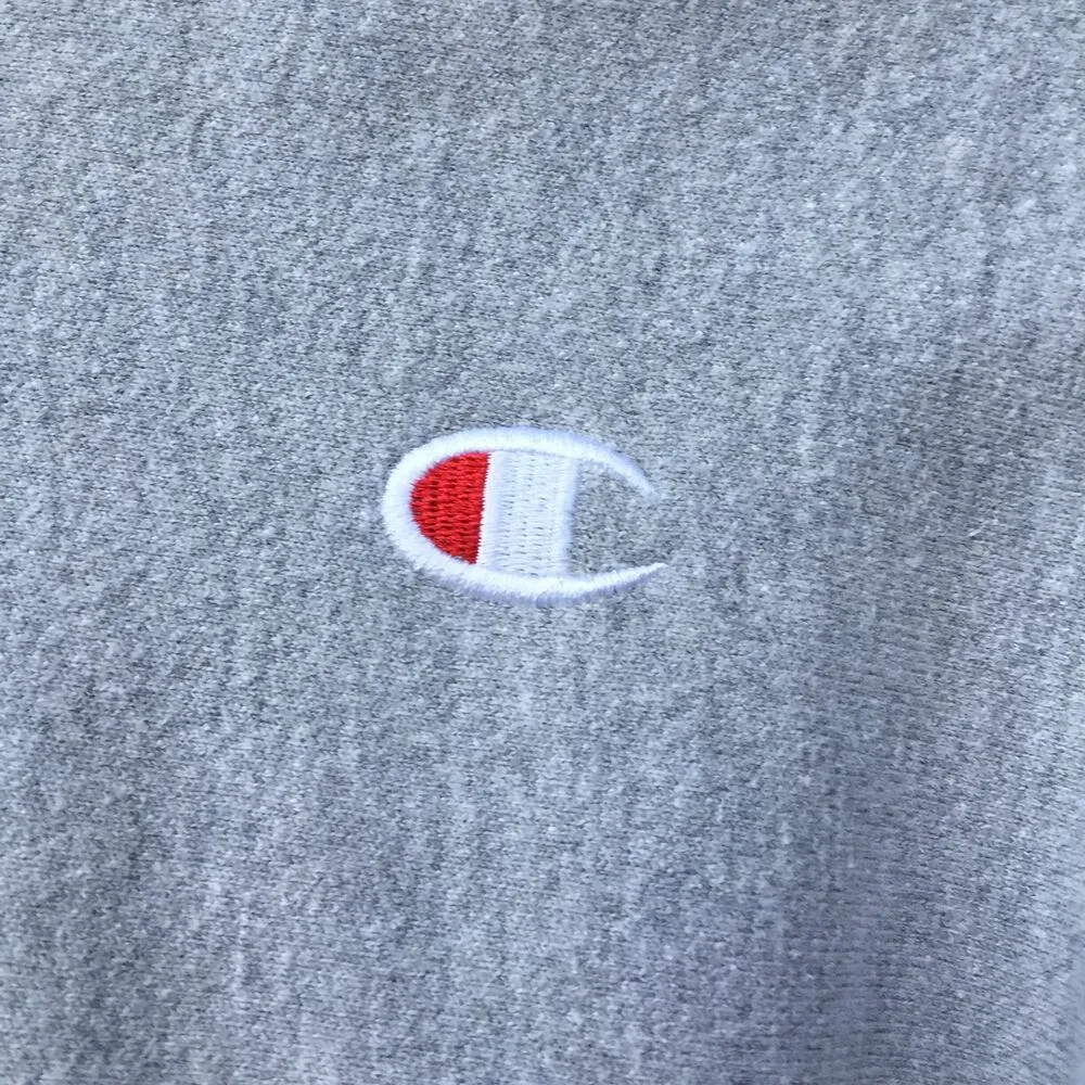Champion Reverse Weave Heather Grey Hoodie XS - Image 6