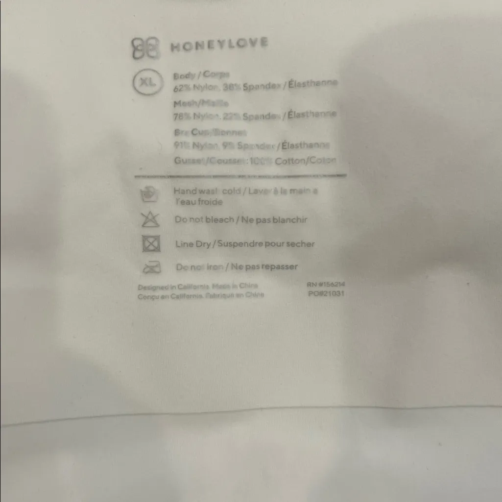 Honeylove cami shapewear bodysuit astral white XL - Image 6