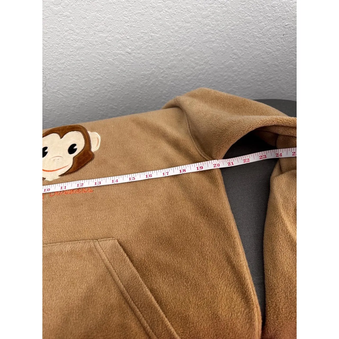 Changes Monkey Business BrownHooded Ears Monkey Logo Graphic Sweatshirt S Petite Brown Size undefined - Image 7