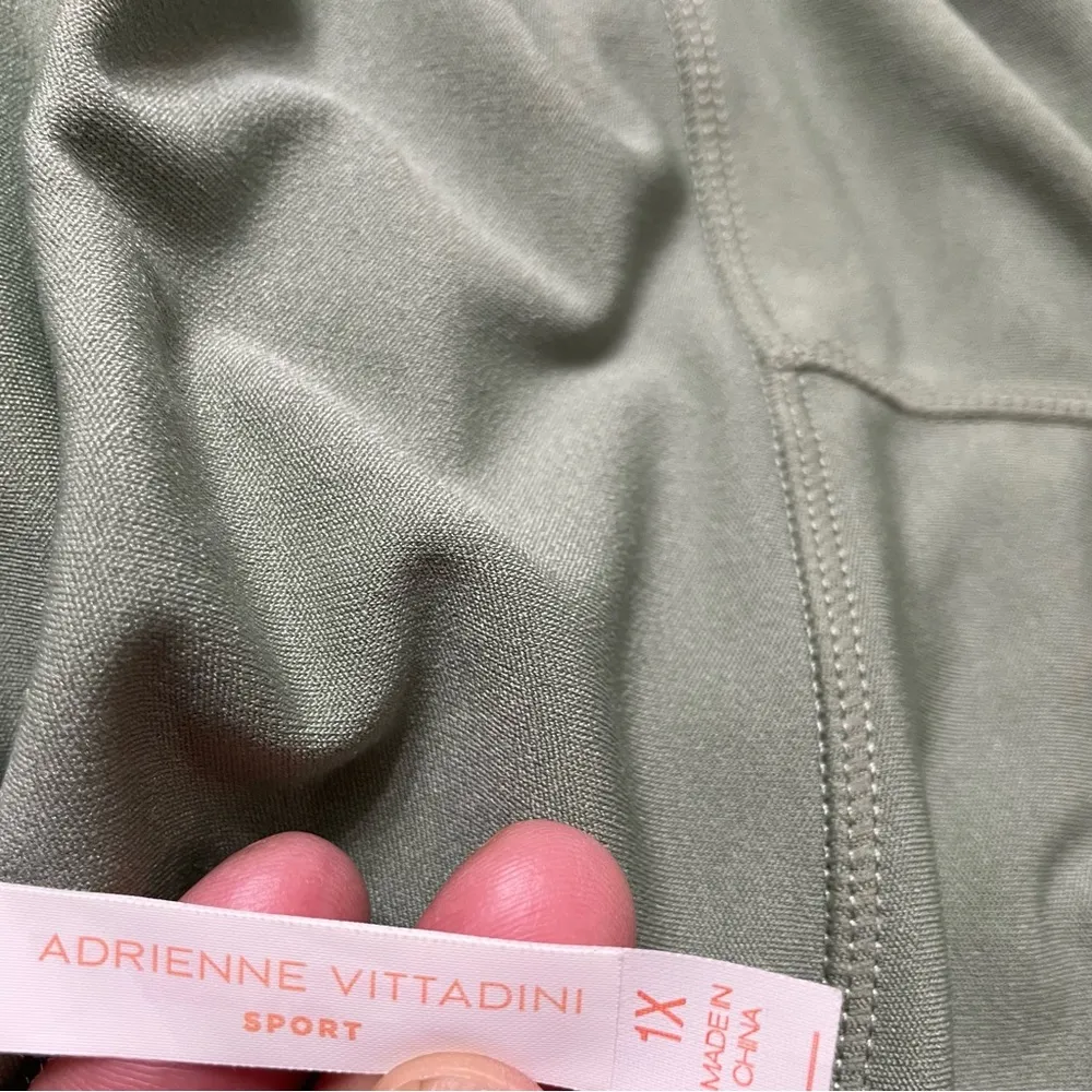 Adrienne Vittadini 1X Sport Capri Leggings Athleisure Yoga Athletic Pockets - Image 3