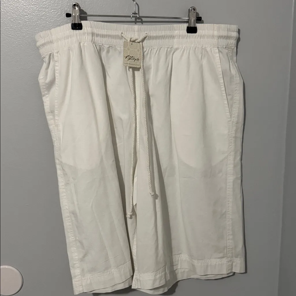 Free People Sailor Poplin Pull On Shorts Size Large - Image 5