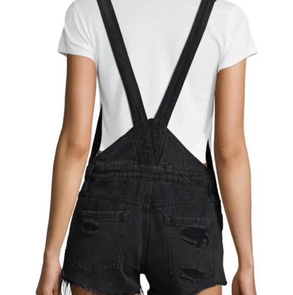 BLANK NYC Black Short Overalls - Image 3