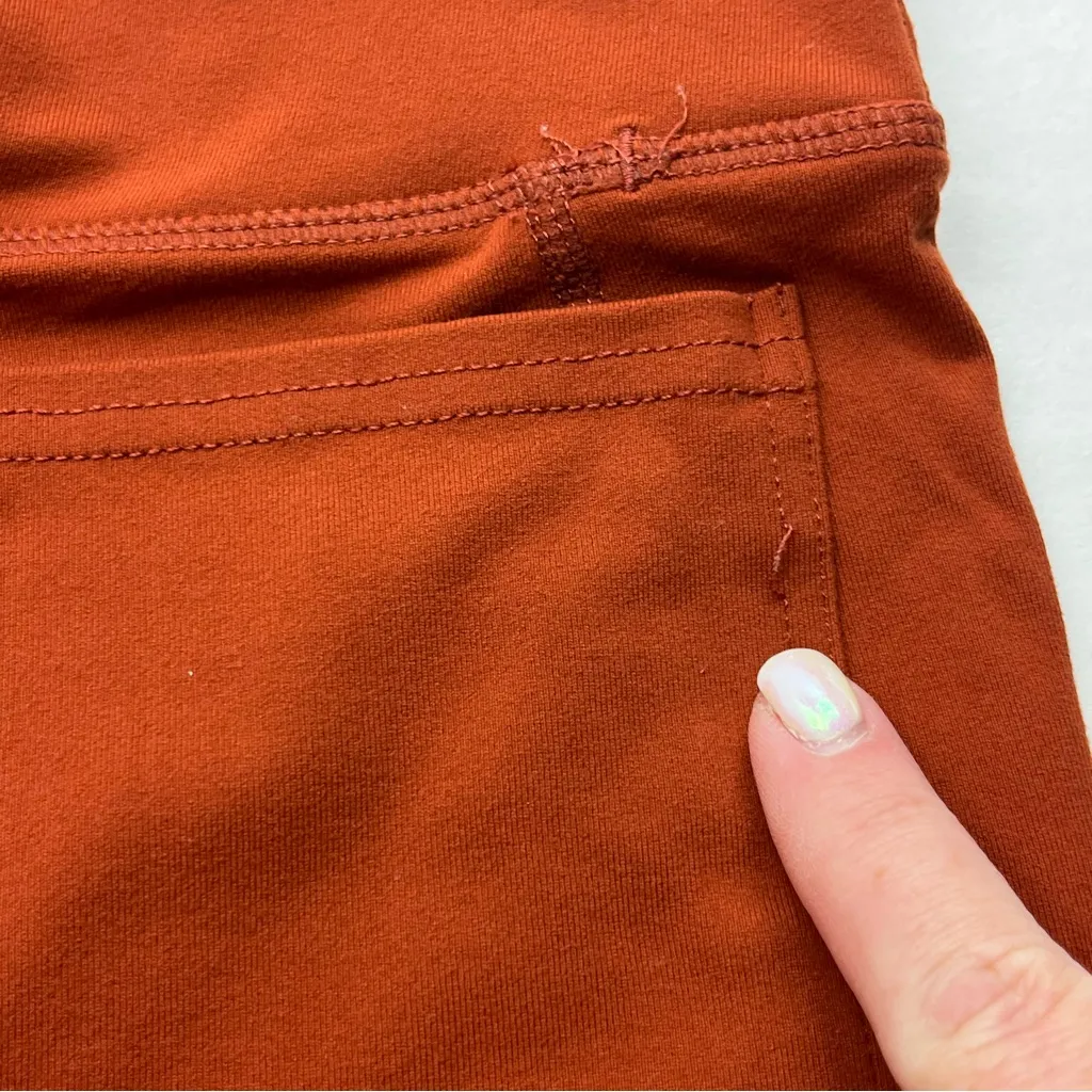 Glyder Vagabond Street Legging Pant Womens Size XS Rust Orange Stretch‎ *FLAW - Image 6